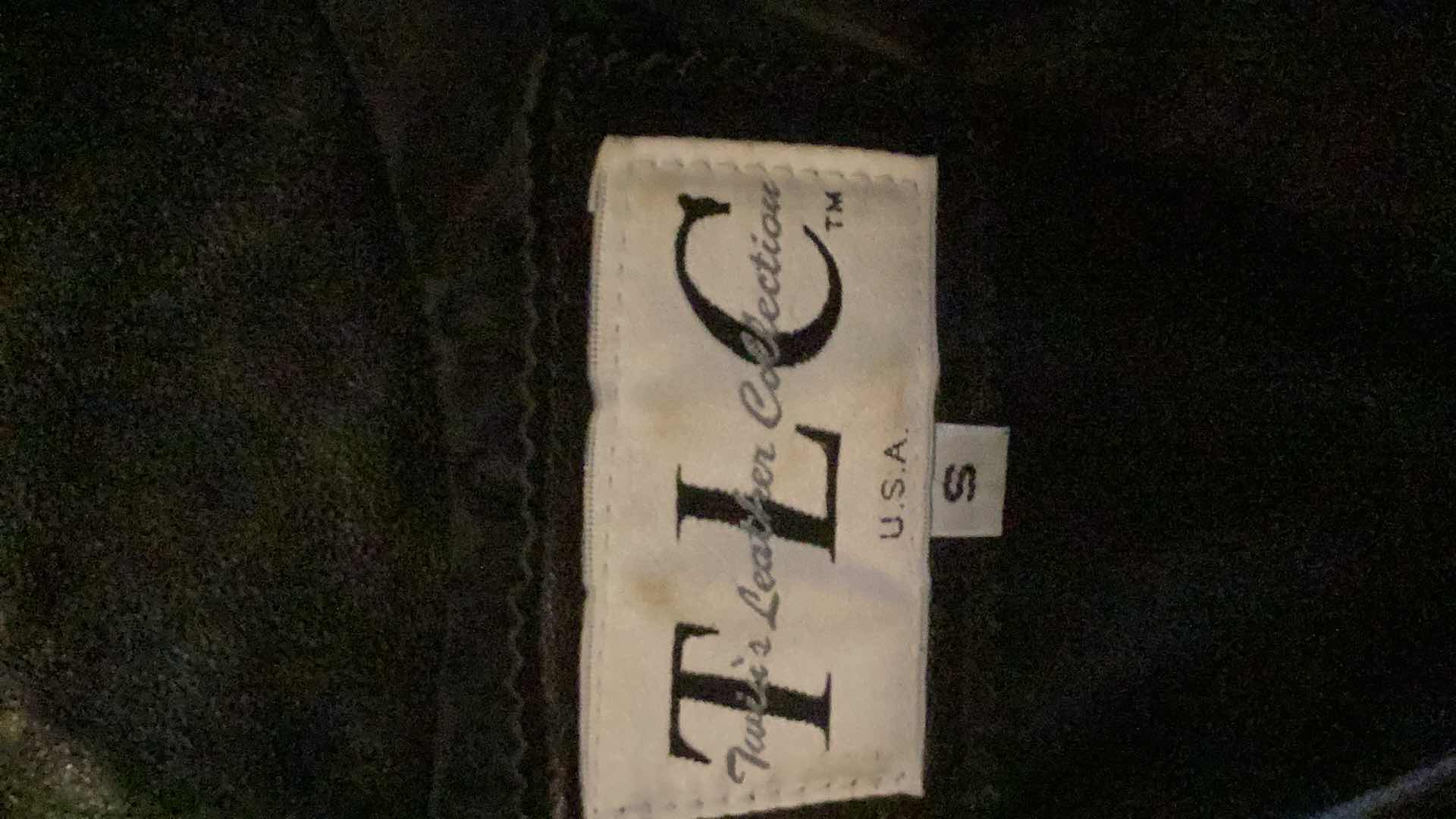 Photo 1 of LADIES SIZE SMALL TLC LEATHER JACKET MADE IN USA