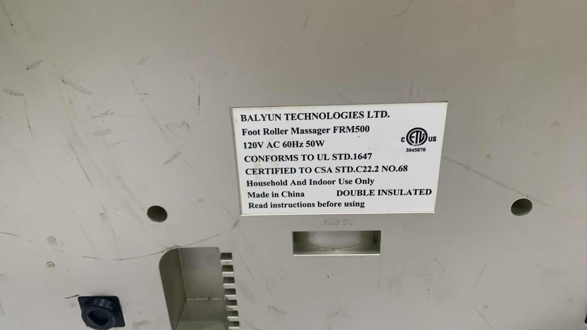 Photo 1 of FOOT ROLLER MASSAGER, TESTED WORKING