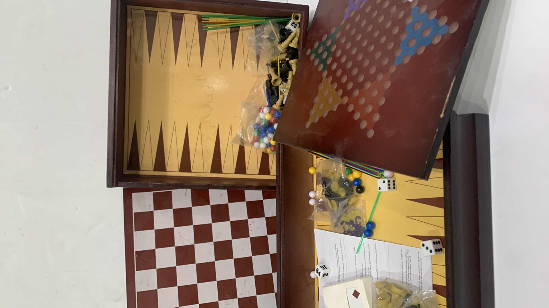 Photo 1 of TWO VINTAGE GAMES, POKER CHIPS AND PLAYING CARDS