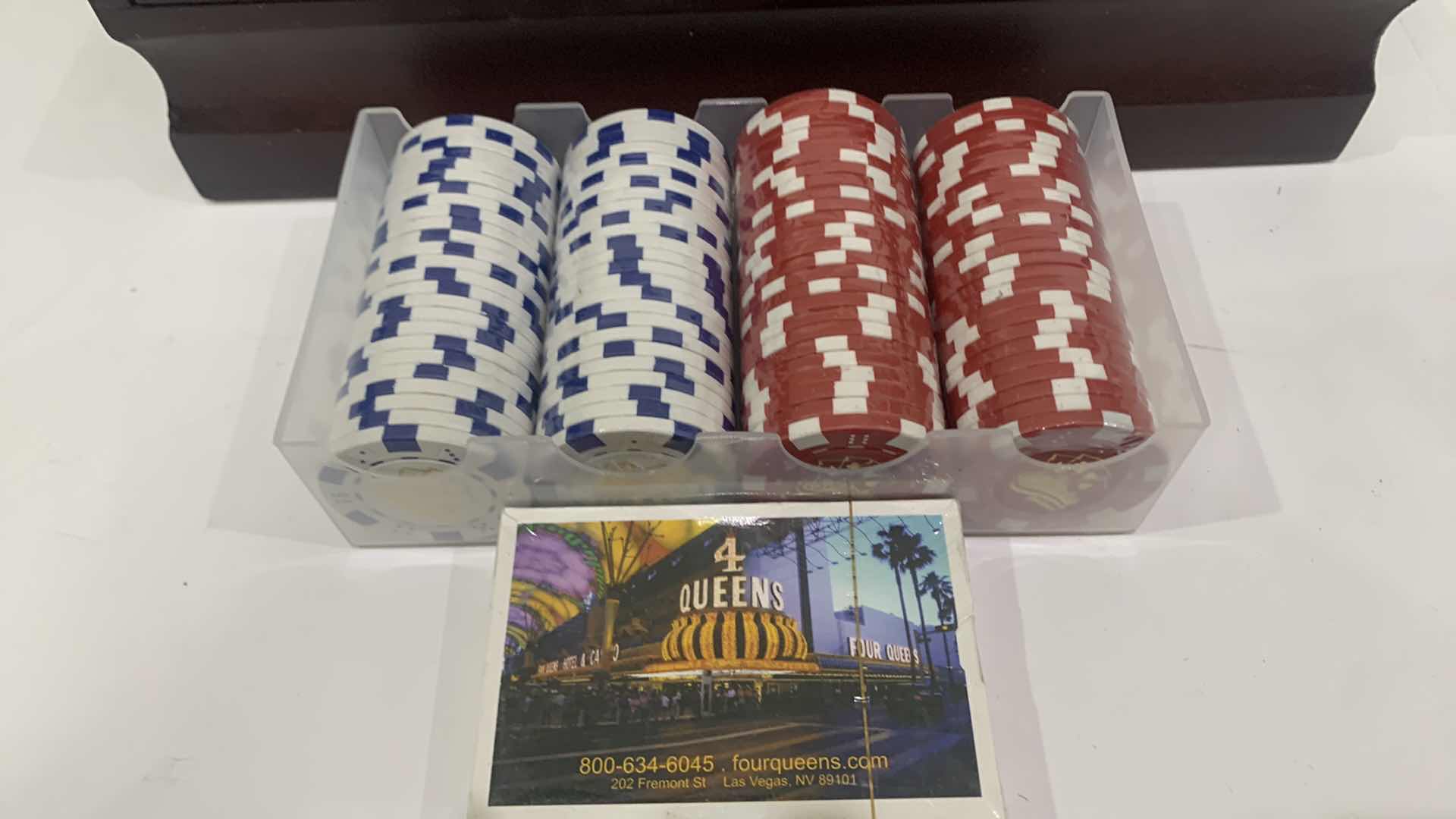 Photo 1 of TWO VINTAGE GAMES, POKER CHIPS AND PLAYING CARDS