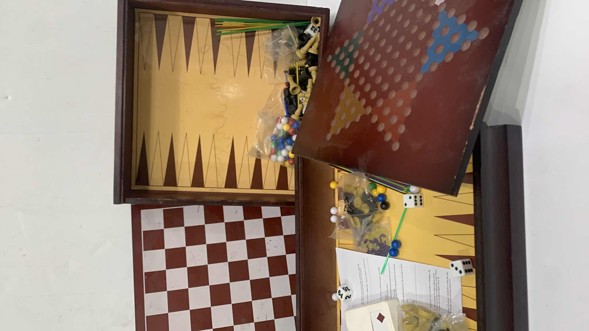 Photo 1 of TWO VINTAGE GAMES, POKER CHIPS AND PLAYING CARDS