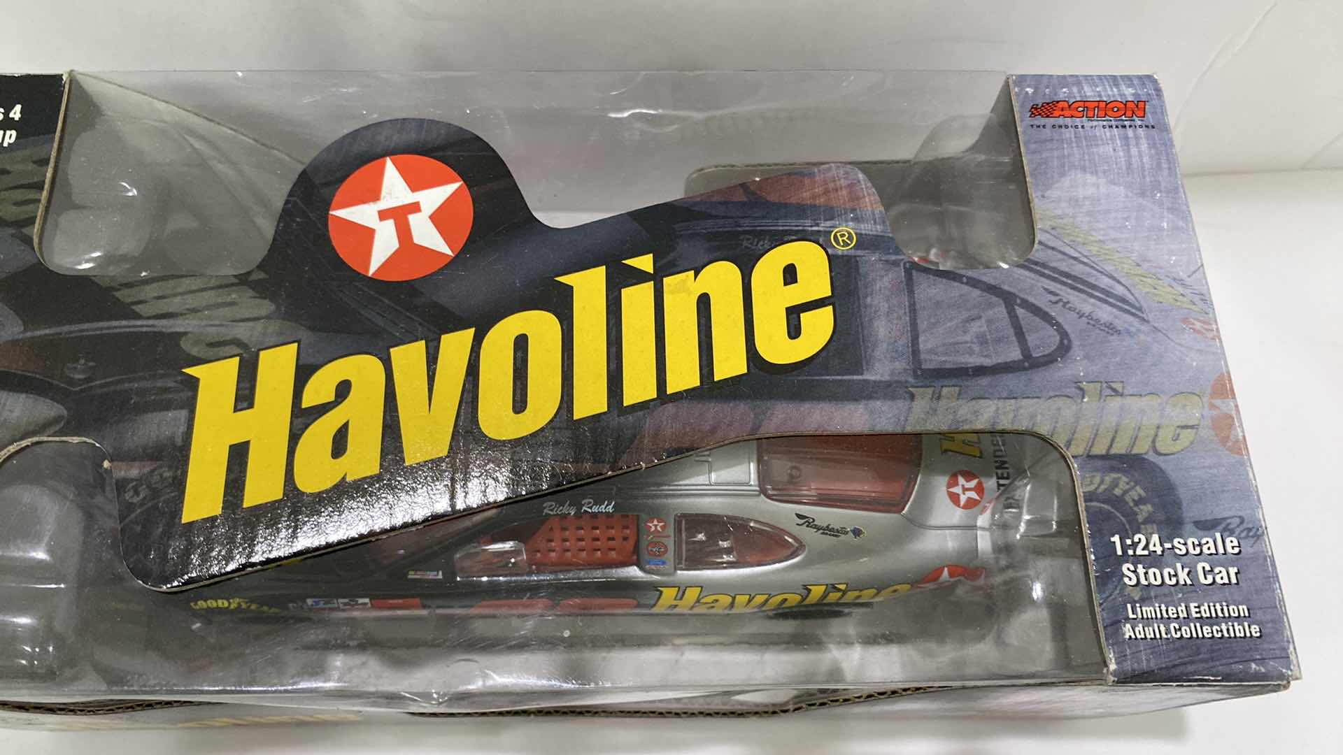 Photo 1 of NASCAR HAVOLINE RICKY RUDD CAR 28 AND NFL RIDDELL PIRATES MINI HELMET COLLECTIBLES