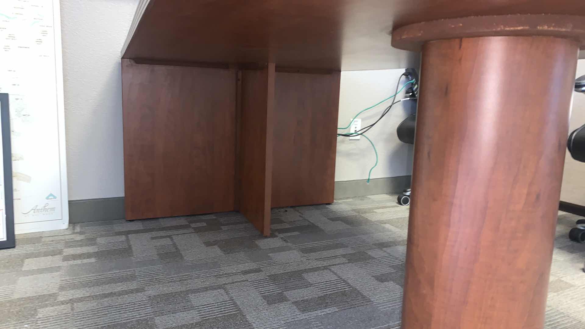 Photo 1 of WOOD OFFICE CONFERENCE TABLE 41.5” x 77” x H29”