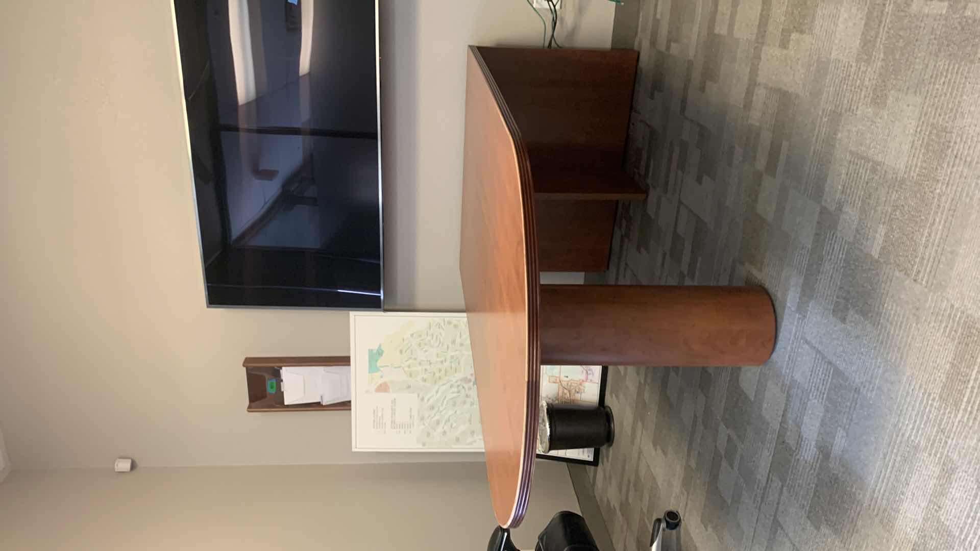 Photo 1 of WOOD OFFICE CONFERENCE TABLE 41.5” x 77” x H29”