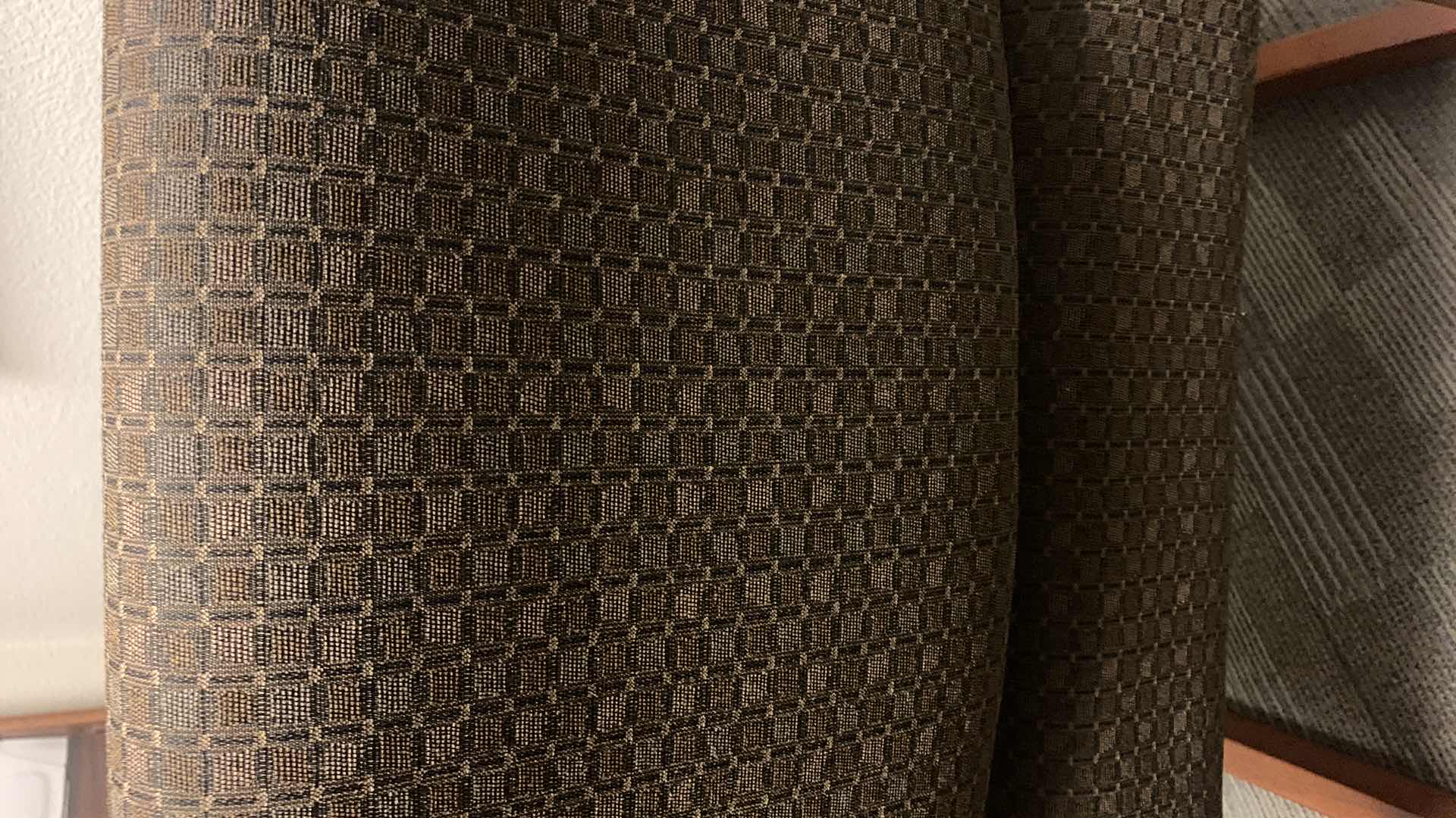 Photo 1 of WOOD CUBE (CHESTNUT COGNAC MAPLE) OFFICE OCCASIONAL CHAIR WITH PADDED FABRIC SEAT AND BACK