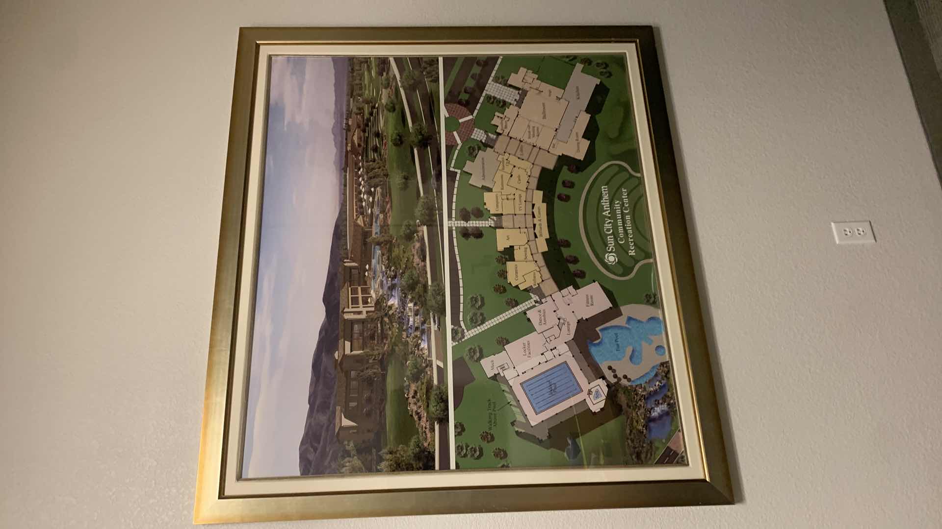 Photo 1 of GOLD FRAMED ARTWORK 58” x 52” SUN CITY ANTHEM RECREATIONAL CENTER
