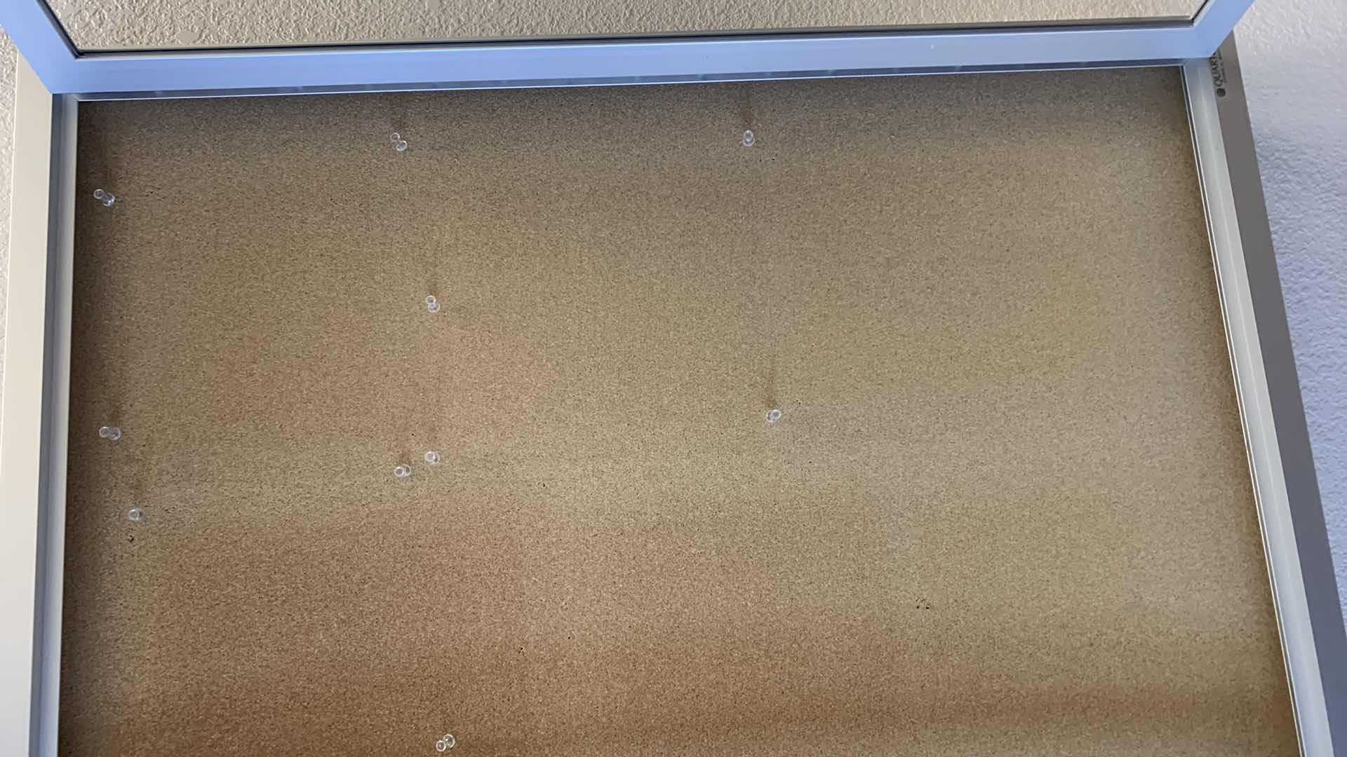 Photo 5 of METAL LOCKING W KEYS, DISPLAY CASE WITH CORK BOARD AND PUSH PINS 48” x 36”