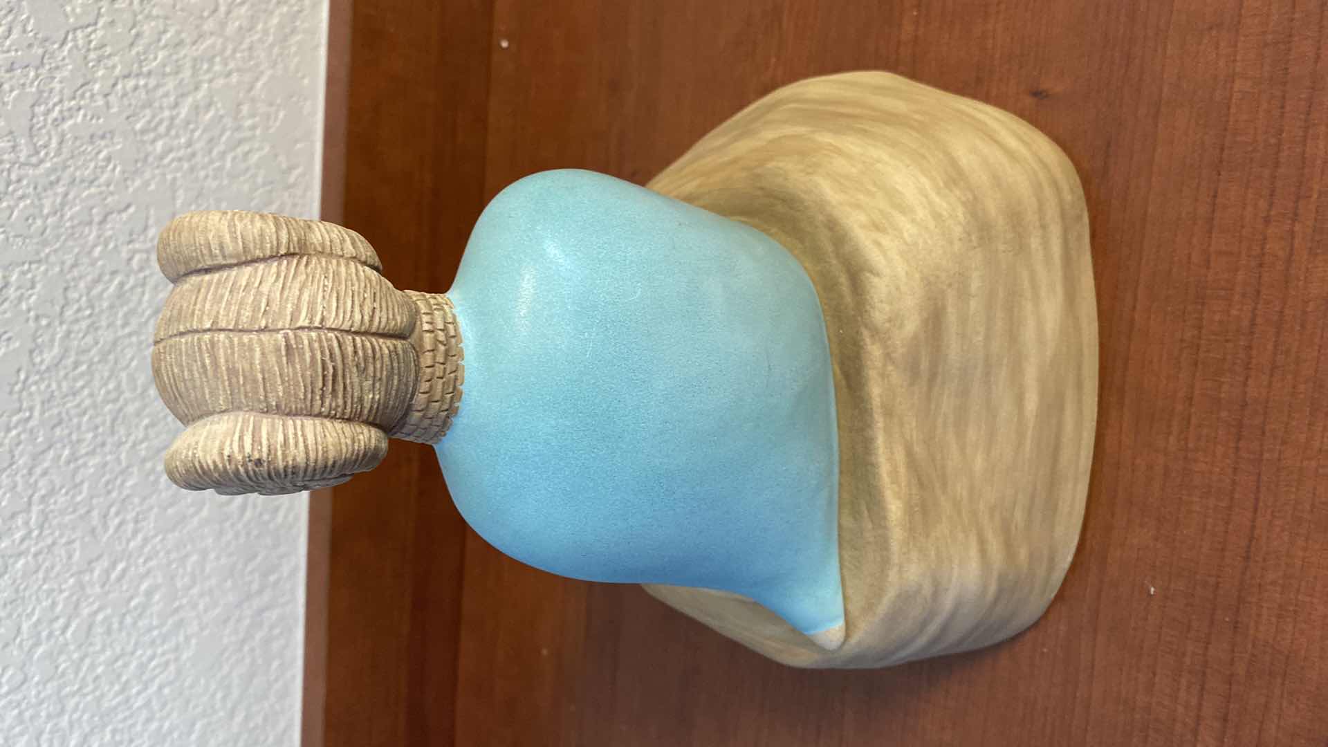 Photo 1 of VINTAGE 1989 NATIVE AMERICAN JACK BLACK NAVAJO POTTERY 2 PIECE SET  LARGEST 10” X H8”