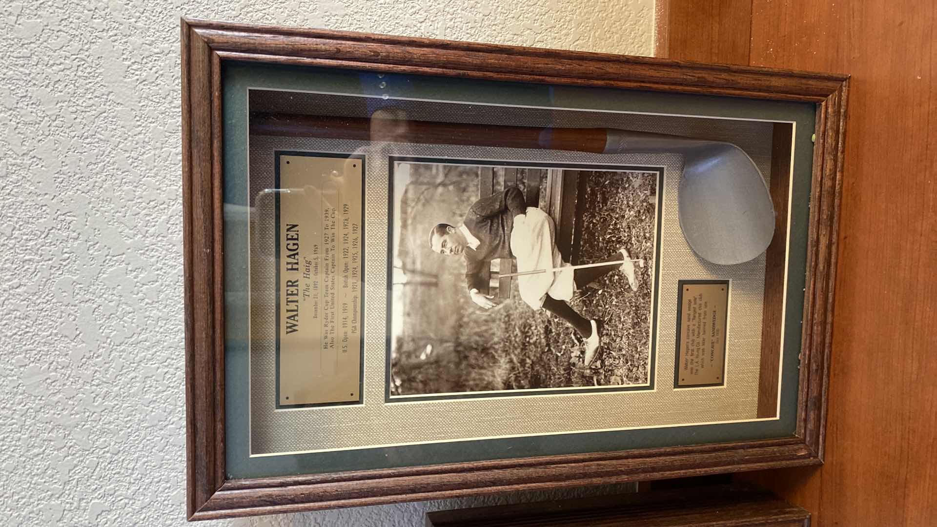 Photo 1 of 3 FRAMED AND MATTED GOLF ART 11” X H17”