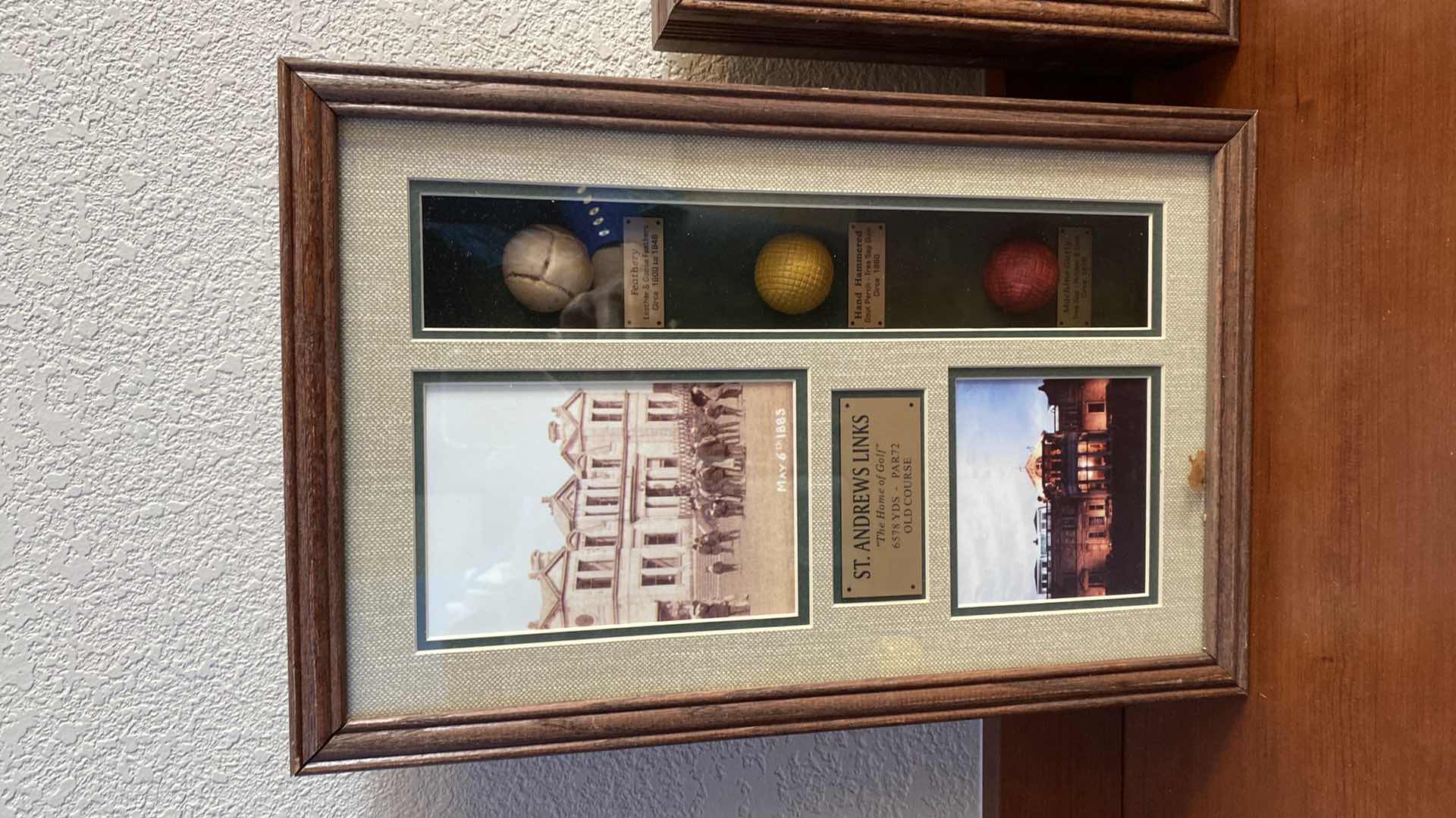 Photo 1 of 3 FRAMED AND MATTED GOLF ART 11” X H17”