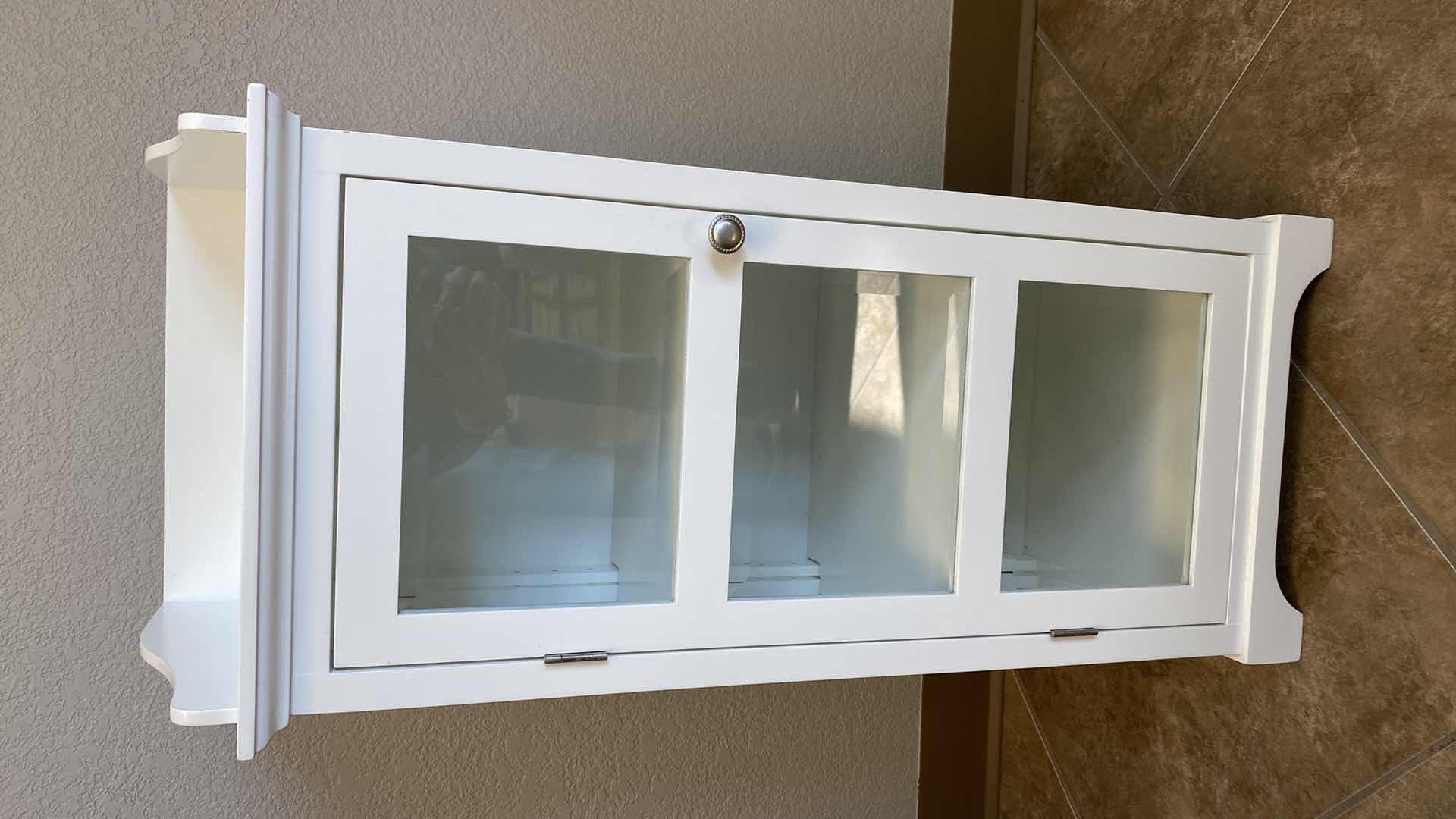 Photo 1 of 3 SHELF WHITE WOOD SHELF UNIT 14” X 11” H34”