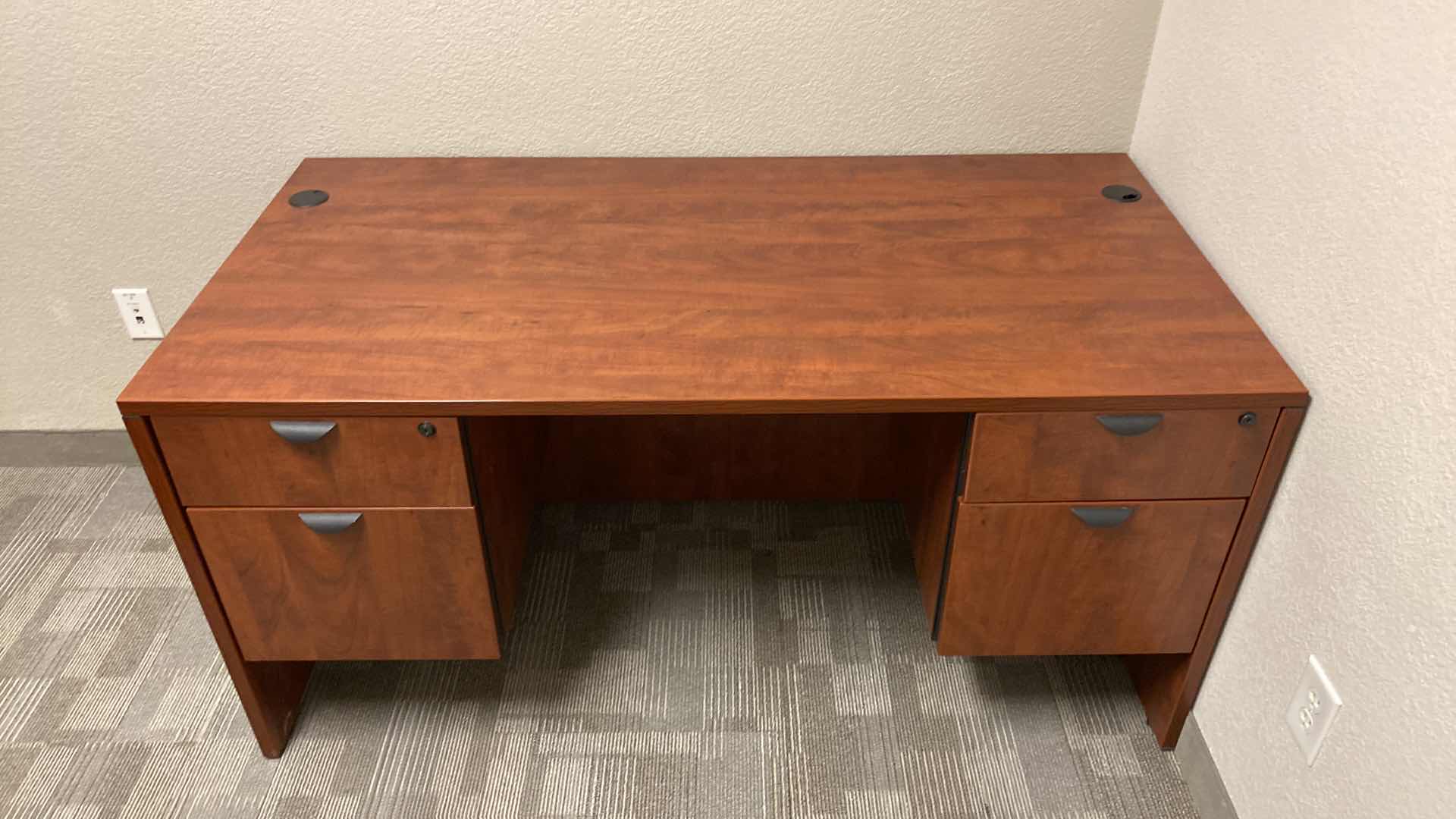 Photo 1 of AZUM OFFICE DESK WITH 2 FILE DRAWERS AND 2 STORAGE DRAWERS 60” X 30” H29 1/2”