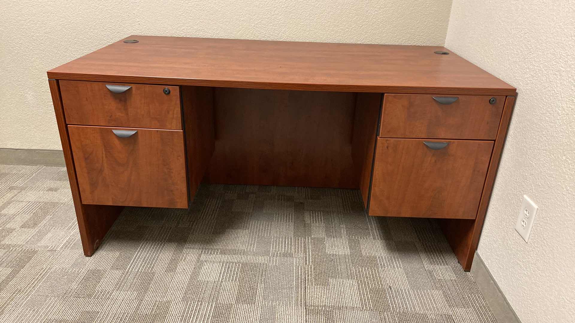 Photo 1 of AZUM OFFICE DESK WITH 2 FILE DRAWERS AND 2 STORAGE DRAWERS 60” X 30” H29 1/2”