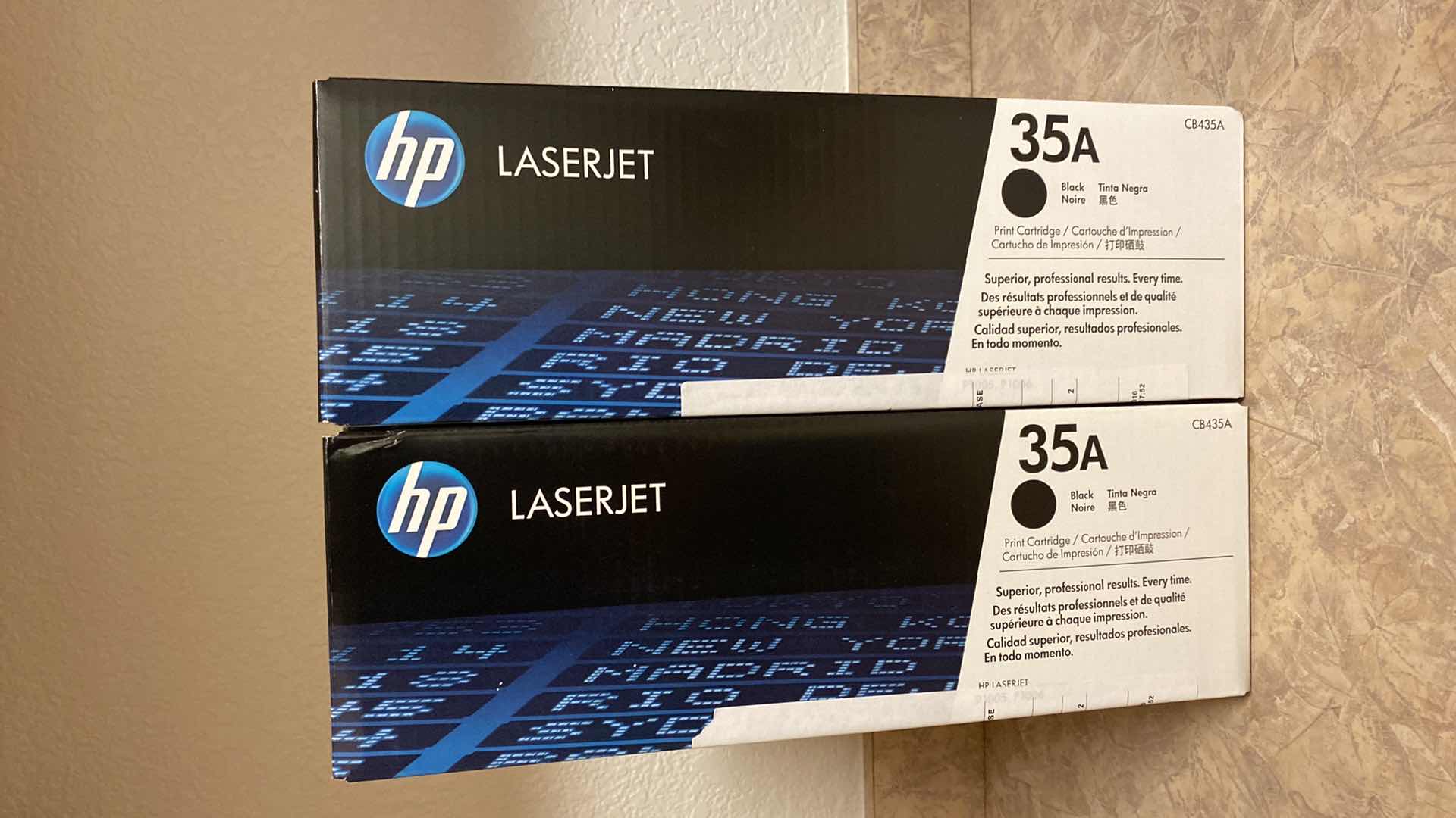 Photo 1 of NEW IN BOX -  2  HP LASERJET CARTRIDGES CB435A