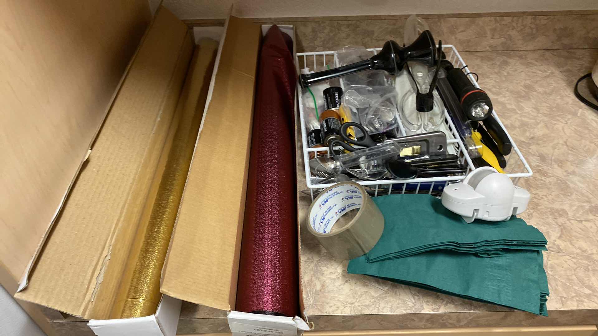 Photo 1 of ASSORTED KITCHEN ITEMS AND FOIL PAPER