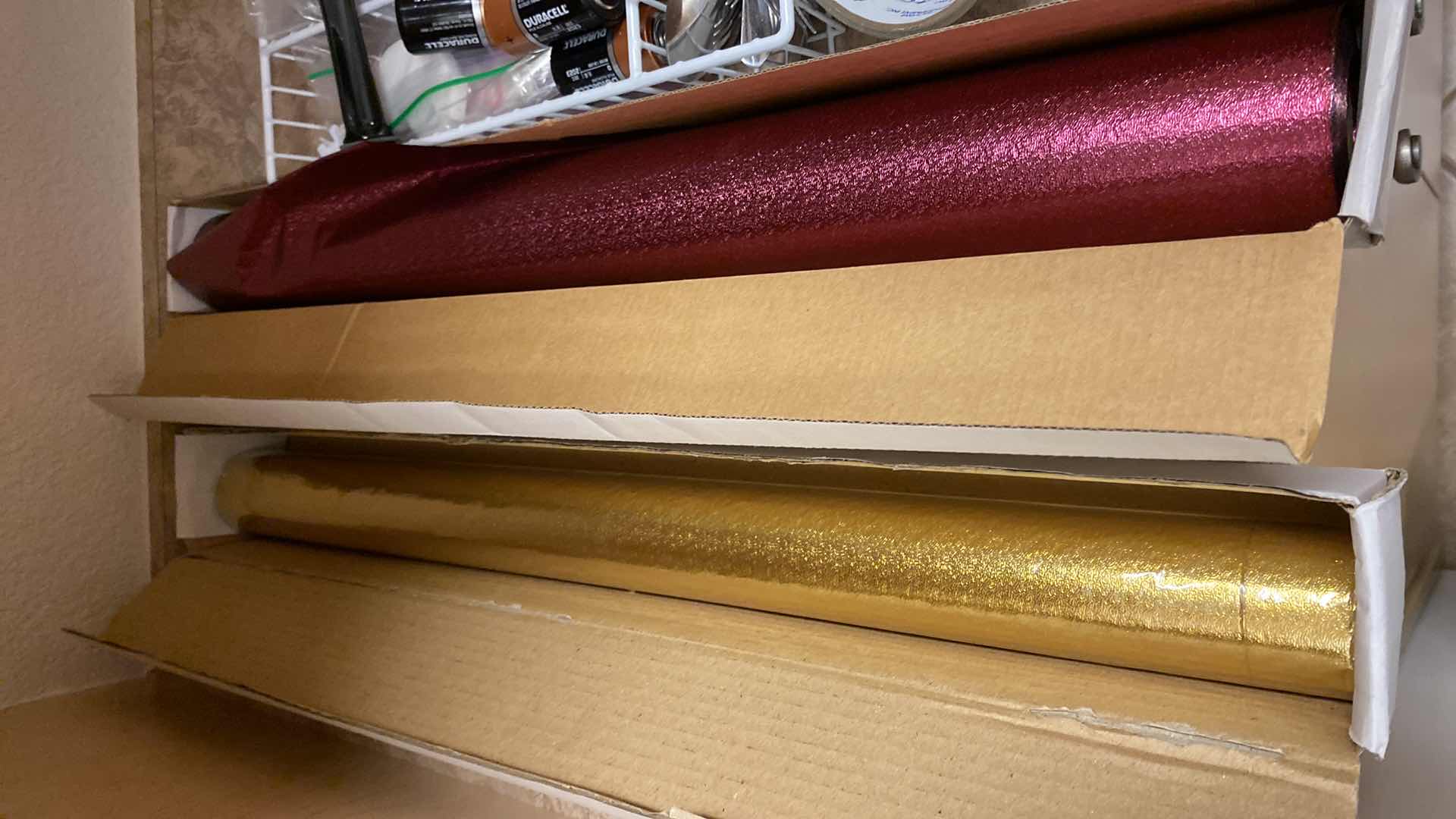 Photo 1 of ASSORTED KITCHEN ITEMS AND FOIL PAPER