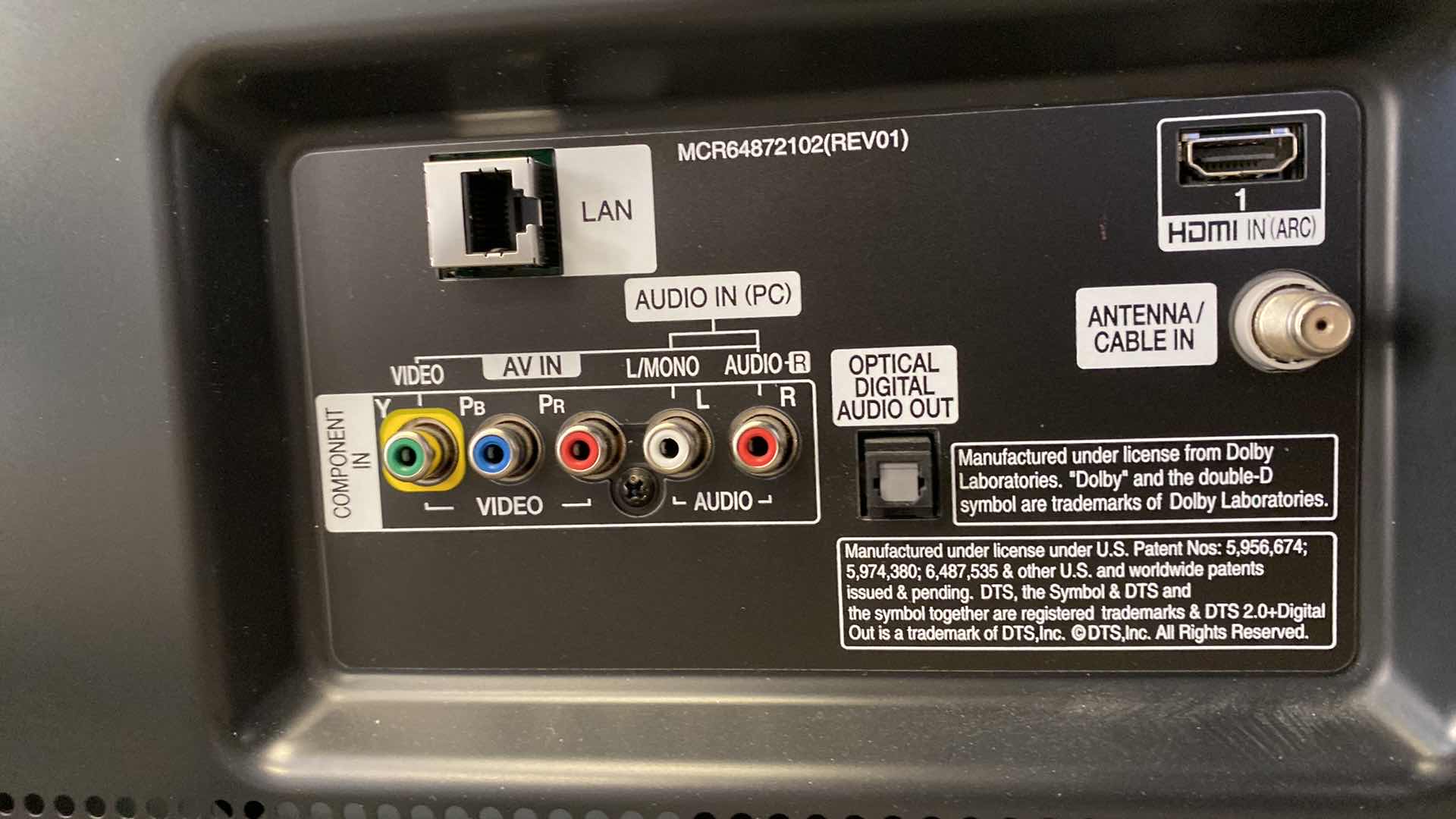 Photo 1 of LG 62” PLASMA TV WITH SWIVEL BASE AND REMOTES