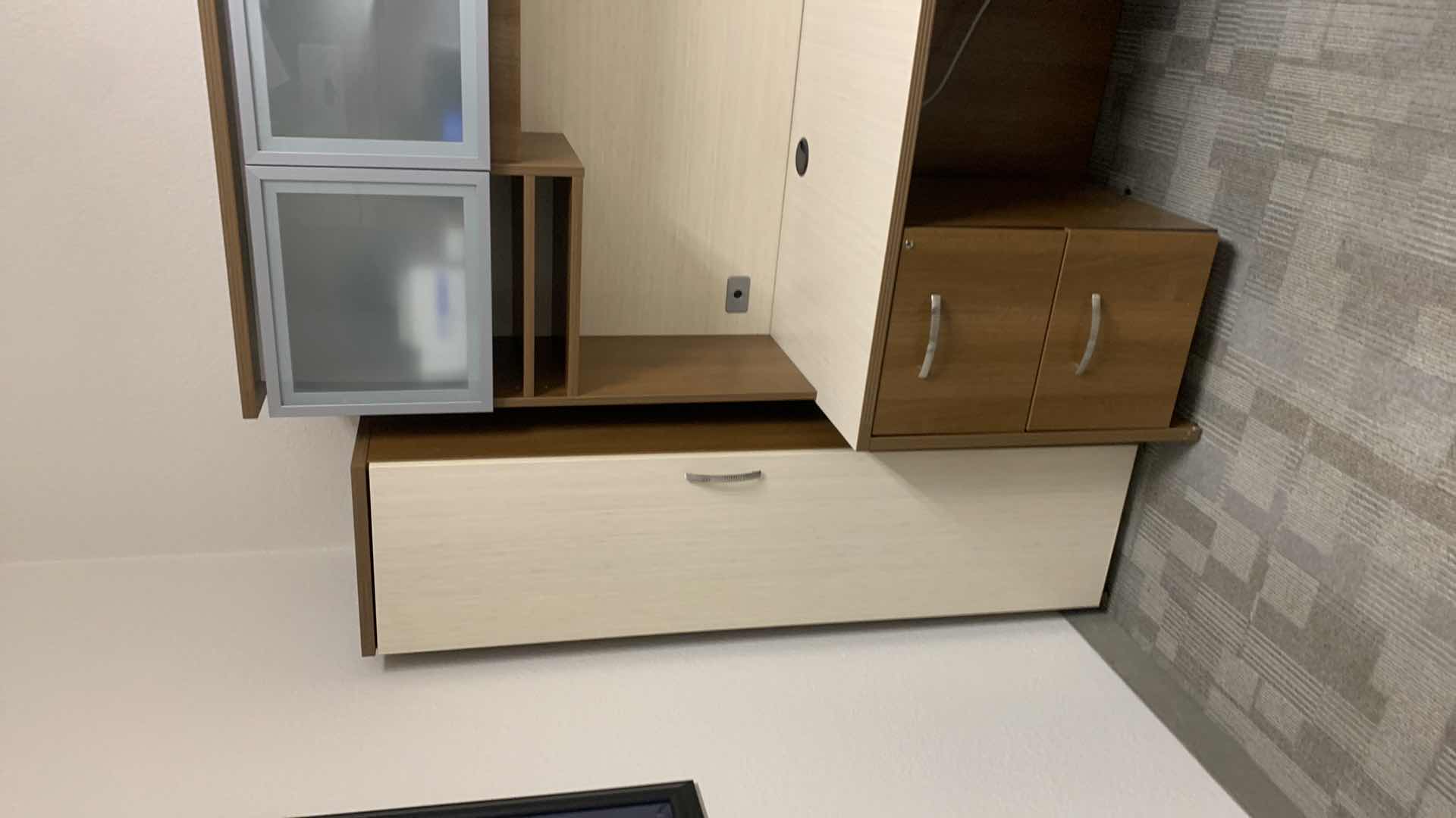 View 2 of MAVERICK MADE IN USA,  4 PIECE OFFICE SET, DESK 72” x 36” RETURN 36” x 24” , HUTCH 72” x H 43.5”
AND CABINET 16” x H65” ( CONTENTS NOT INCLUDED)