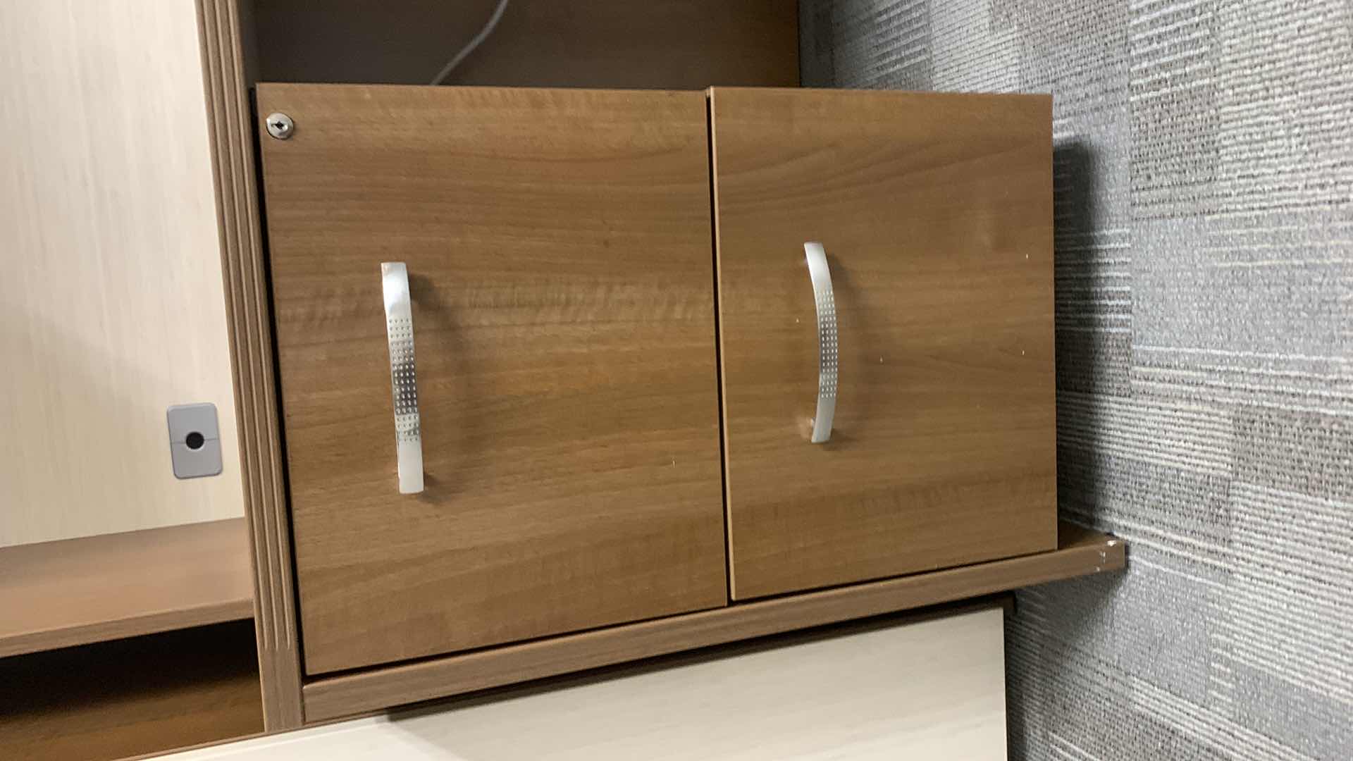 View 4 of MAVERICK MADE IN USA,  4 PIECE OFFICE SET, DESK 72” x 36” RETURN 36” x 24” , HUTCH 72” x H 43.5”
AND CABINET 16” x H65” ( CONTENTS NOT INCLUDED)