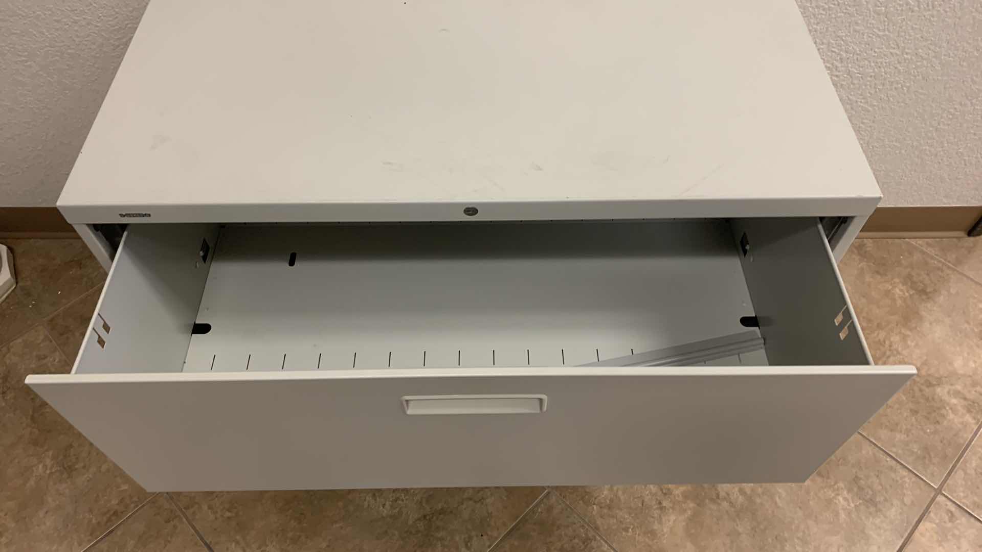 Photo 1 of HON 2 DRAWER METAL FILE CABINET 36” x 19.5”