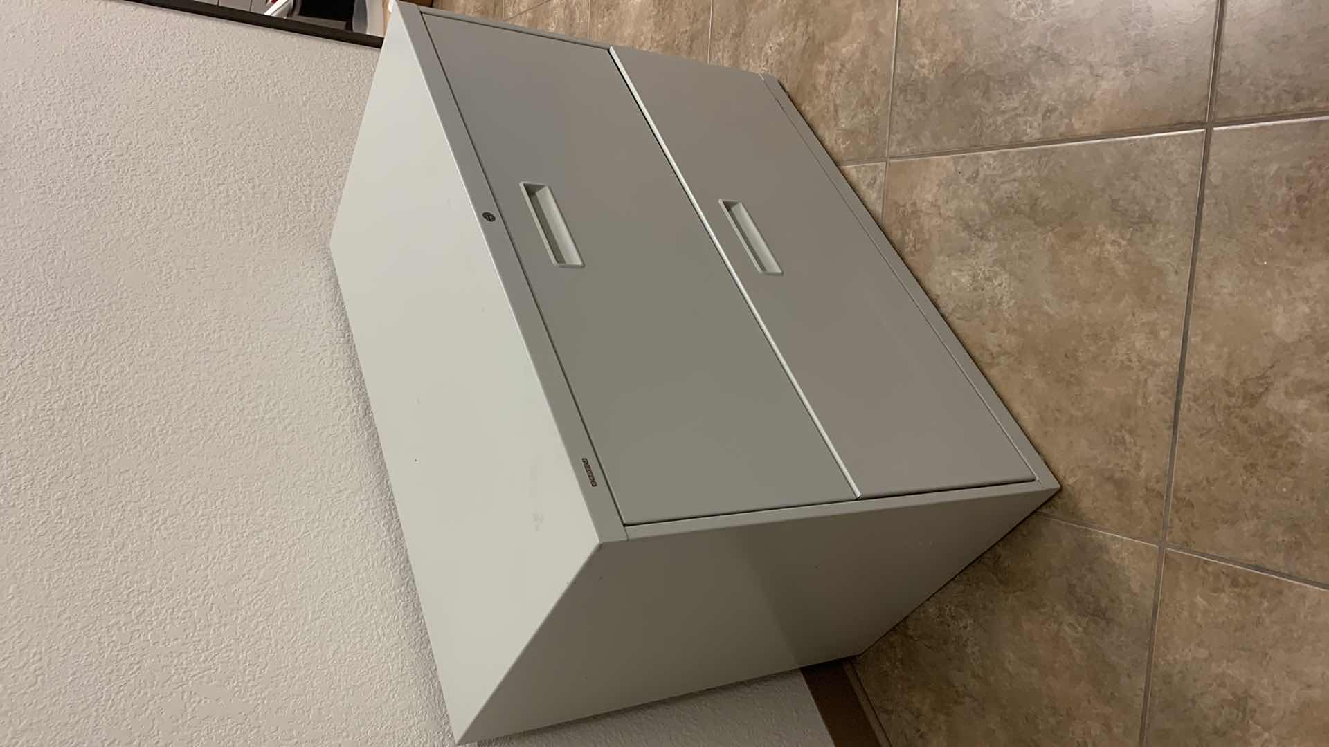 Photo 1 of HON 2 DRAWER METAL FILE CABINET 36” x 19.5”