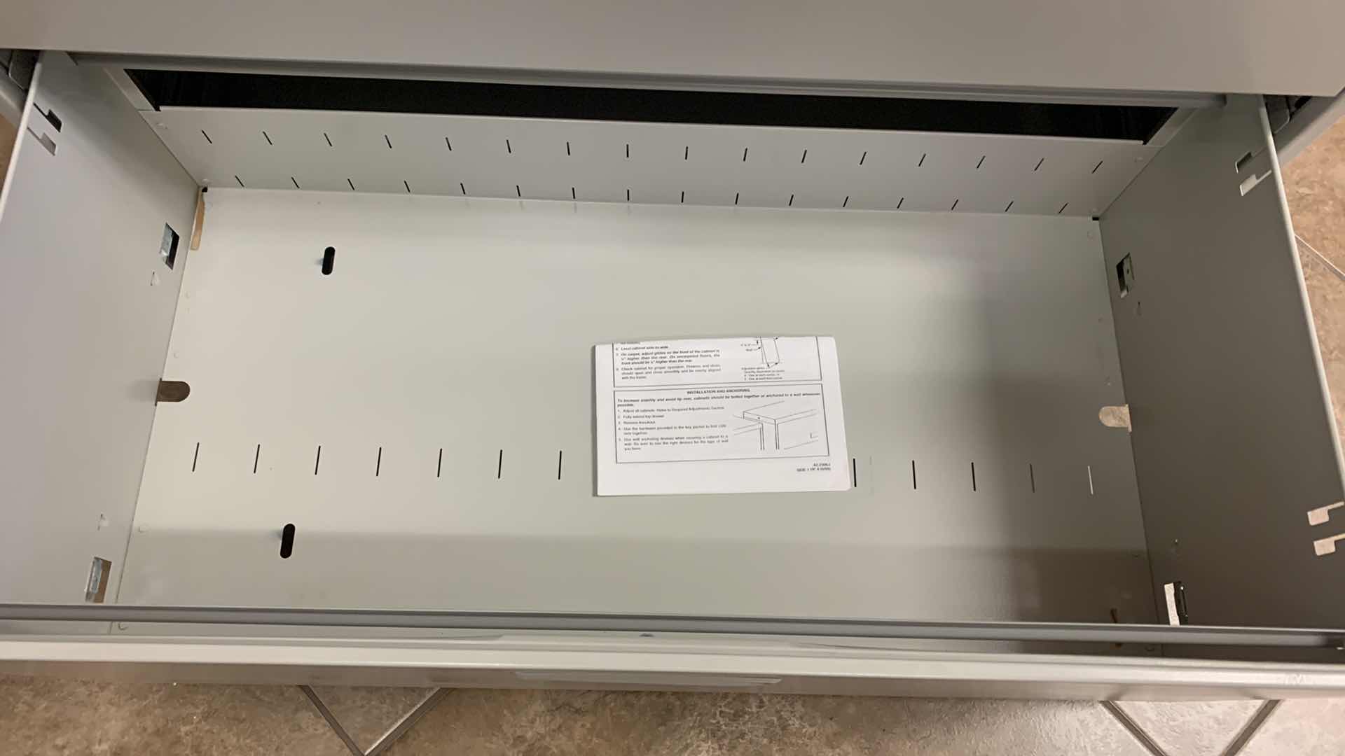 Photo 1 of HON 2 DRAWER METAL FILE CABINET 36” x 19.5”