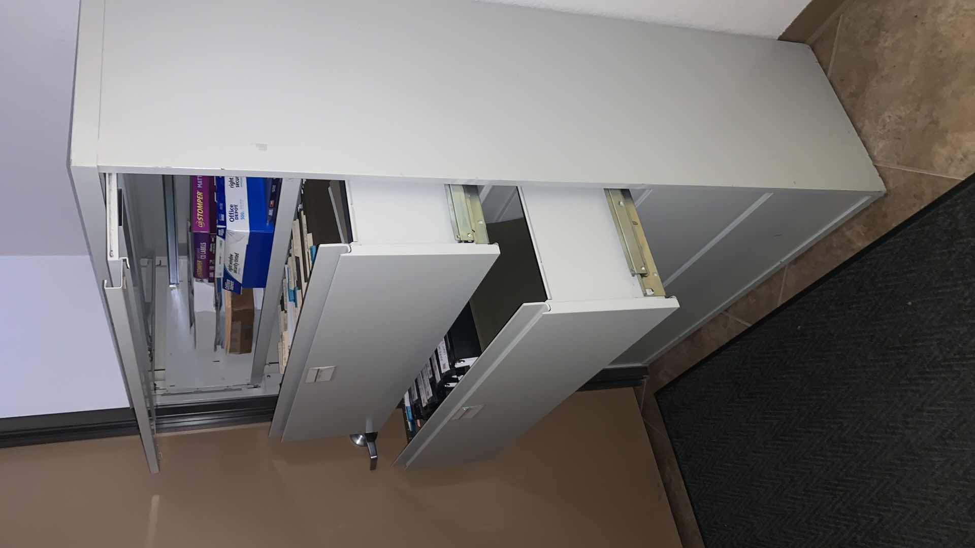 Photo 1 of LARGE 5 DRAWER FILE CABINET 42” x 65” (CONTENTS NOT INCLUDED)