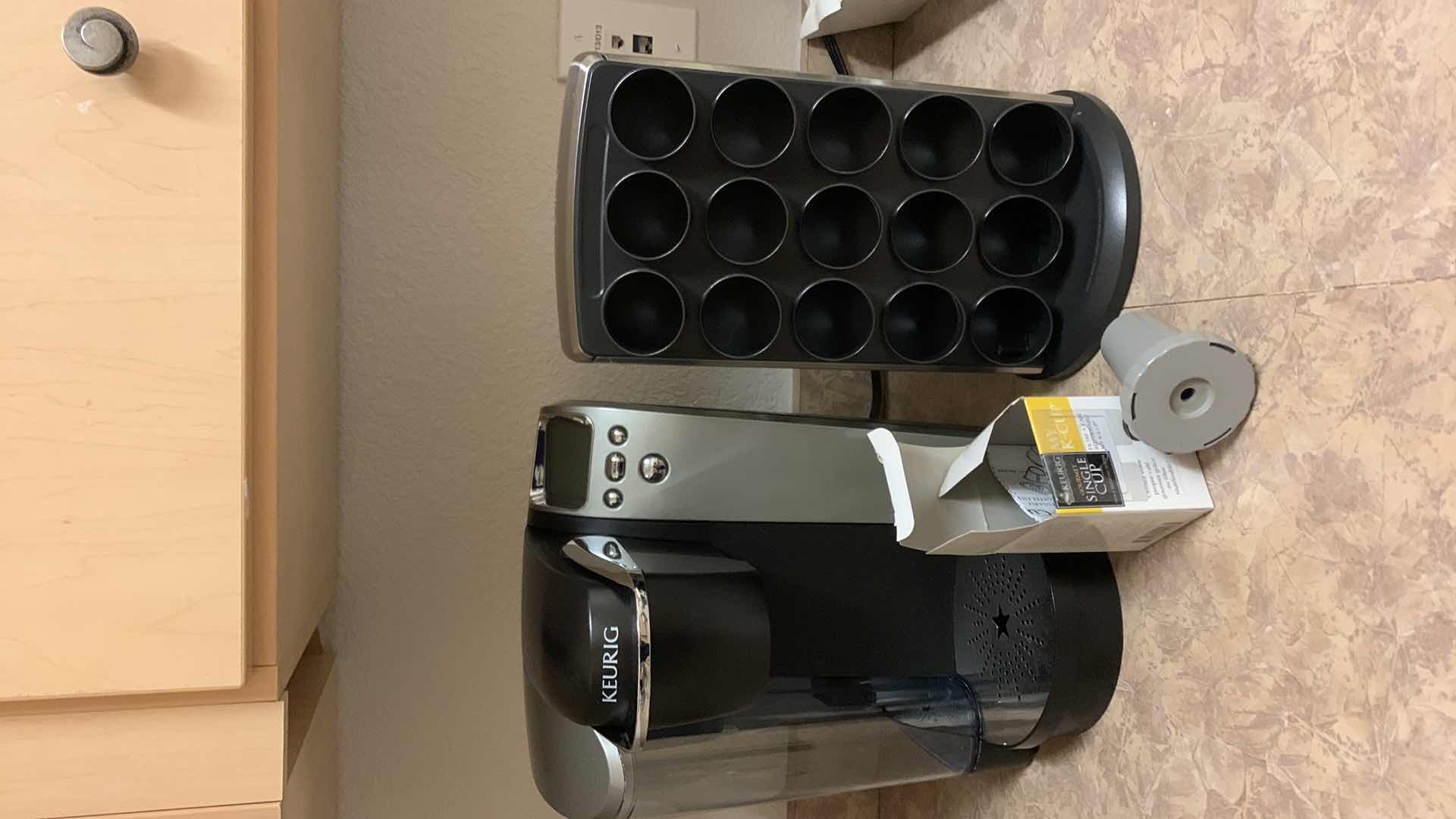 Photo 1 of KEURIG, K-CUP AND SPINNING ORGANIZER