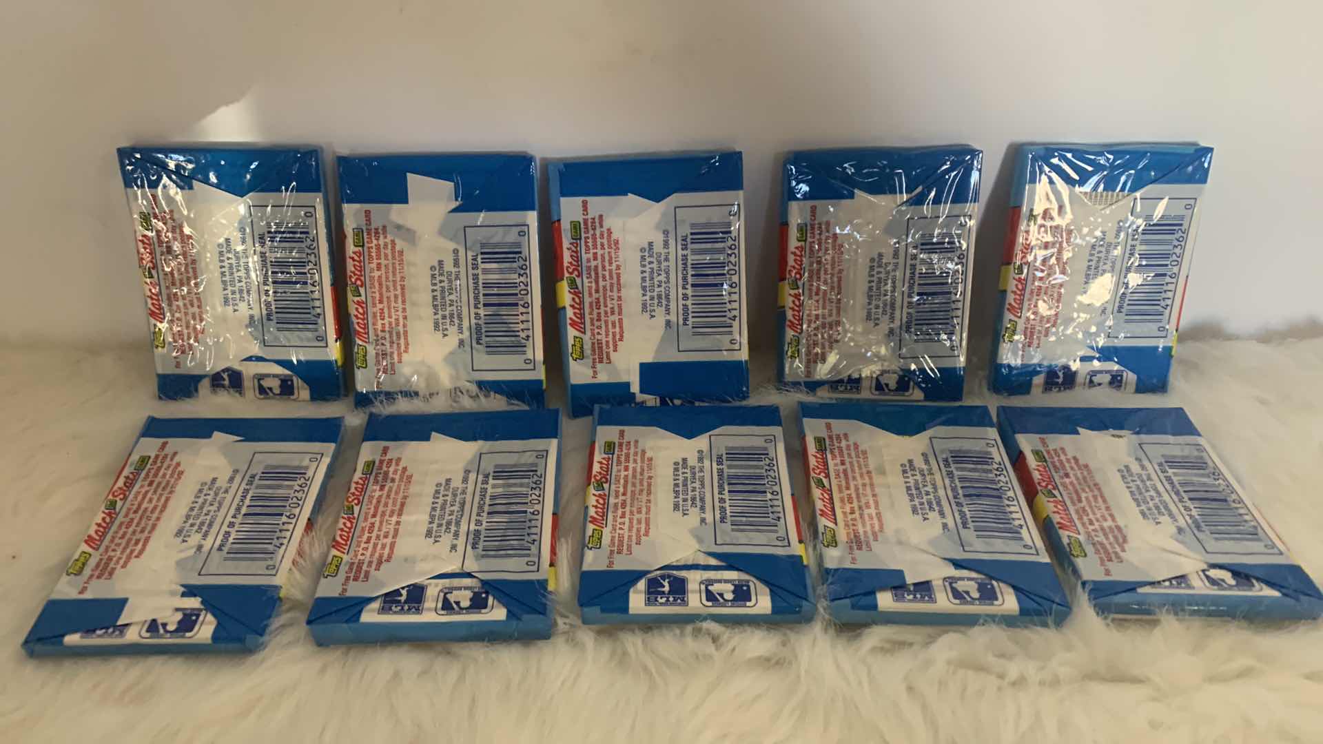 Photo 1 of 10 PACKS TOPS MAJOR LEAGUE BASEBALL CARDS, NEW