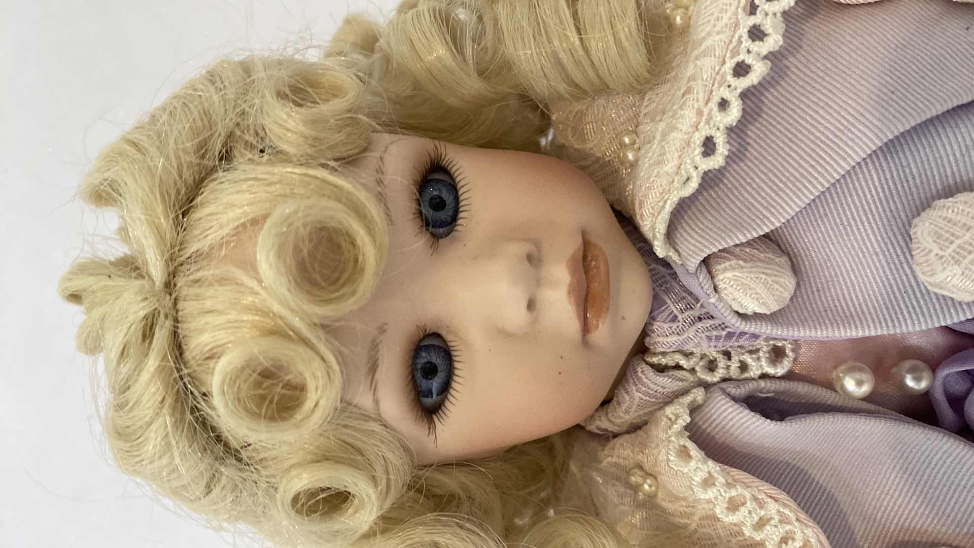 Photo 1 of MANN PORCELAIN DOLL H16”