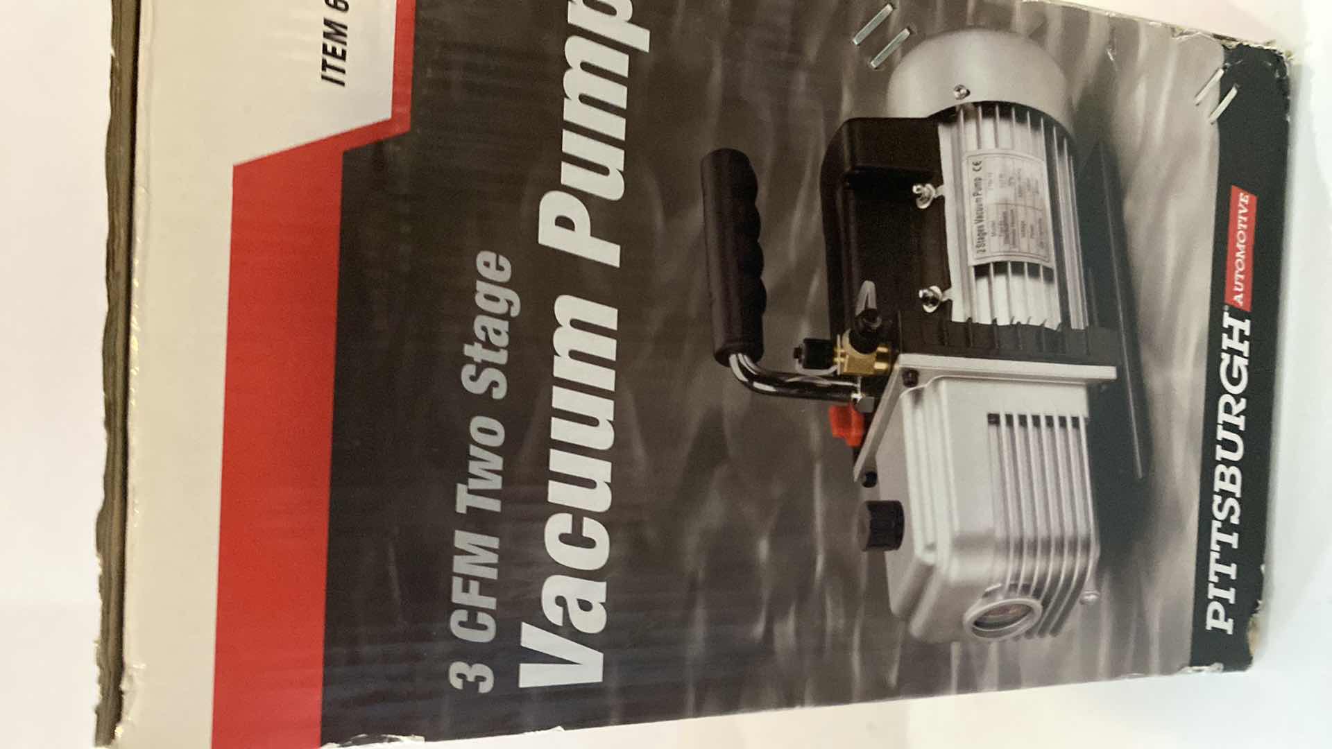 Photo 1 of PITTSBURGH 3CFM VACUUM PUMP