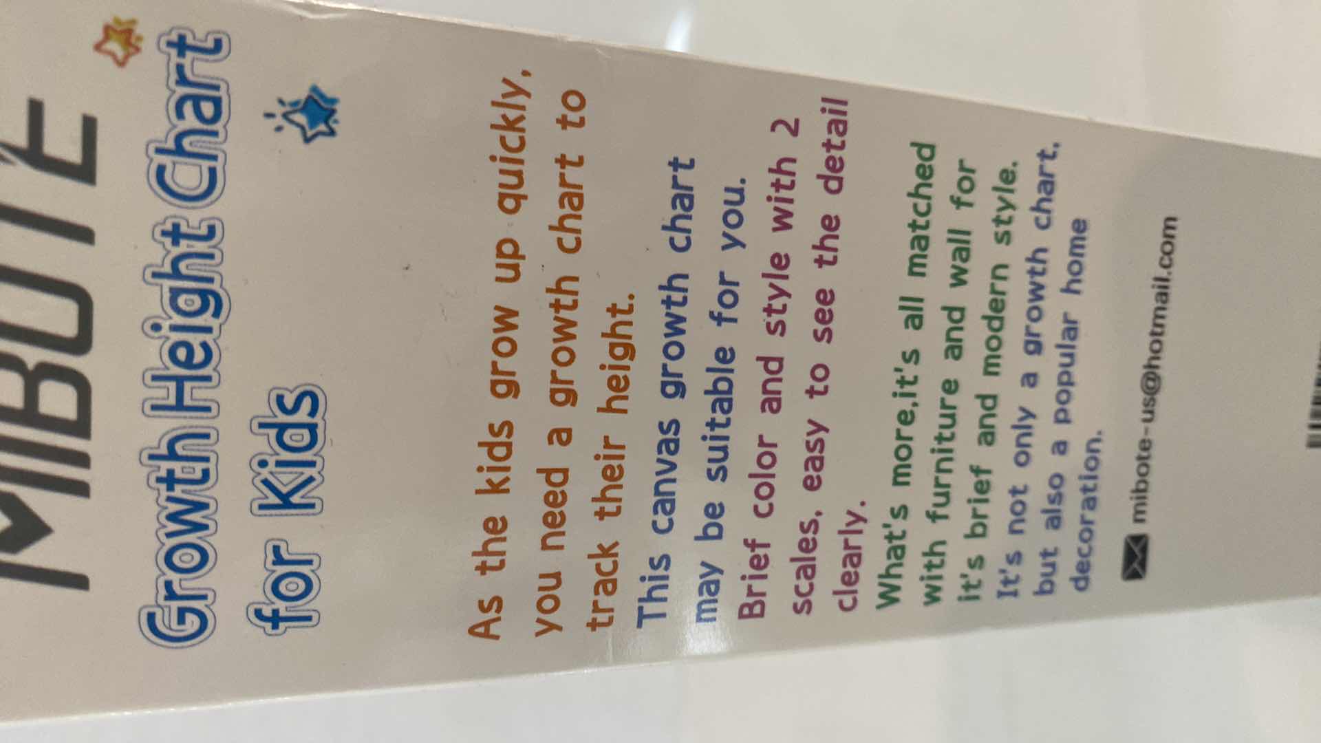 Photo 1 of SHARPER IMAGE TOUCHLESS THERMOMETER $119 AND MIBOTE GROWTH HEIGHT CHART FOR KIDS