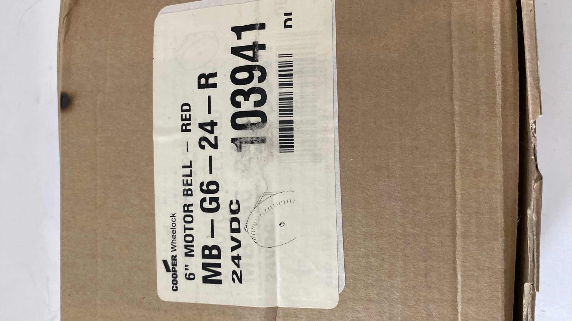 Photo 1 of NEW IN BOX COOPER WHEELOCK 6” BELL RED 103941 SUG RETAIL $65