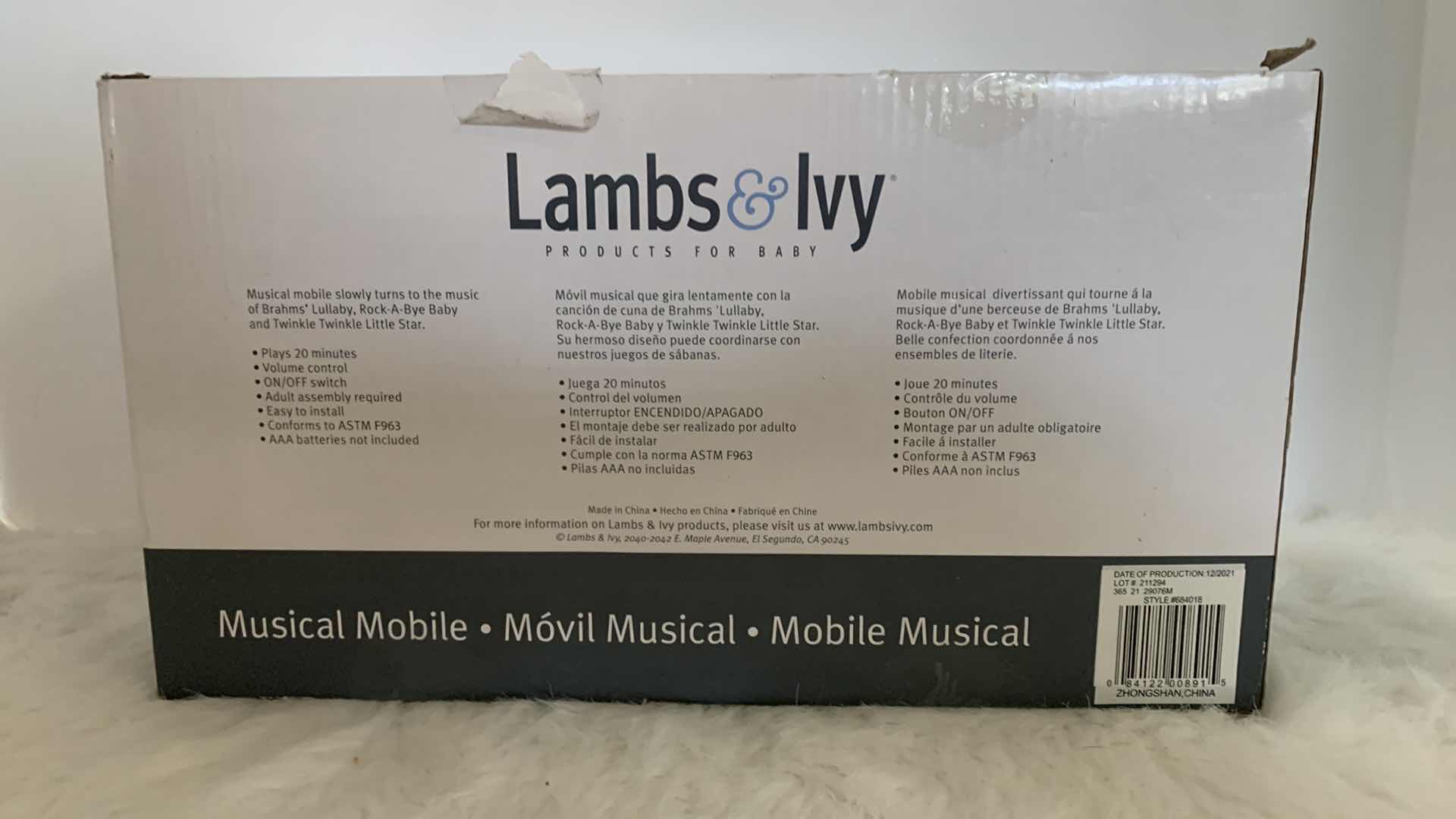 Photo 3 of NEW BABY - LAMBS & IVY MUSICAL MOBILE WOODLAND FOREST