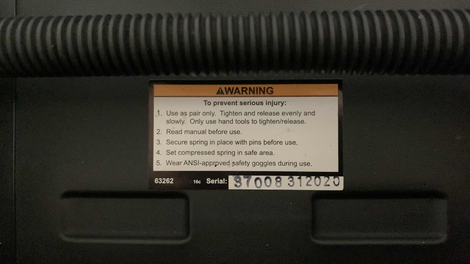 Photo 4 of AUTOMOTIVE TOOLS - MADDOX MACPHERSON STRUT SPRING COMPRESSOR SET