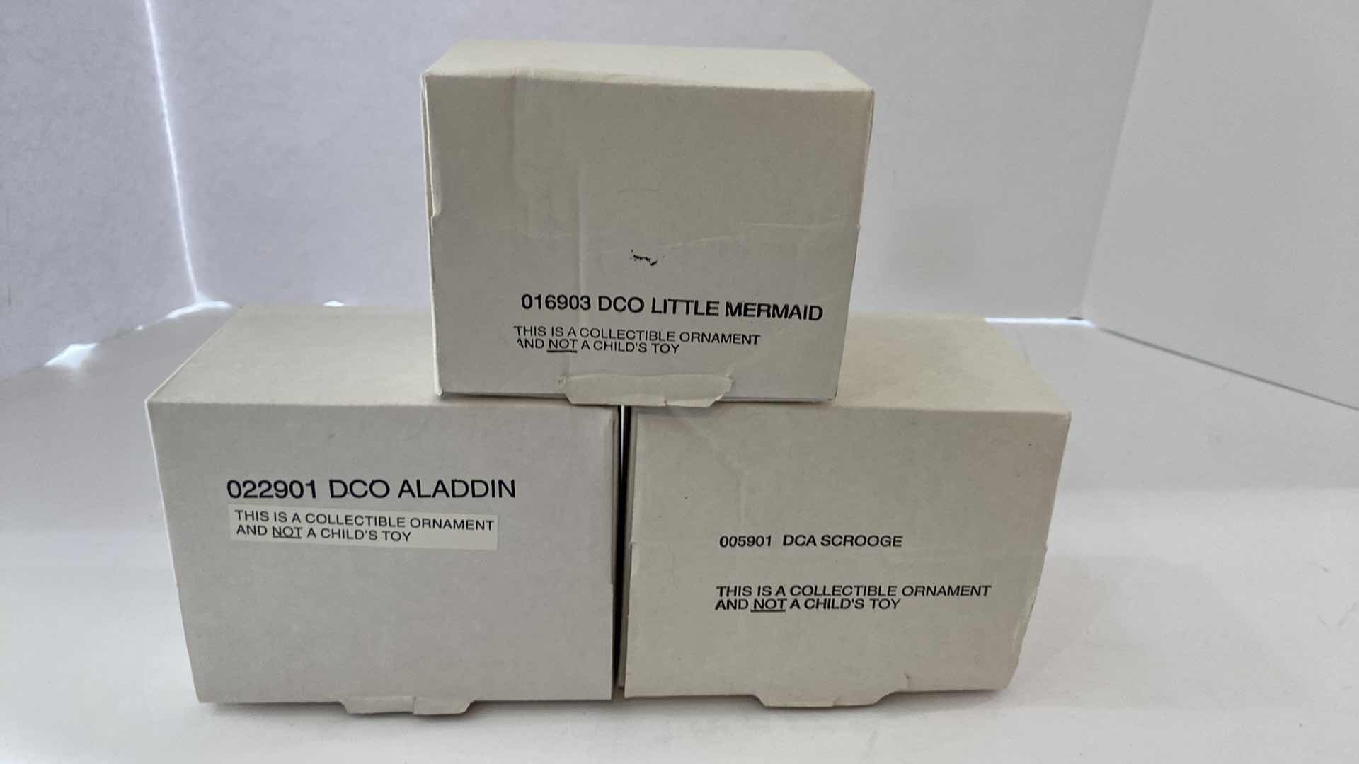 Photo 1 of 3-DISNEY ORNAMENTS