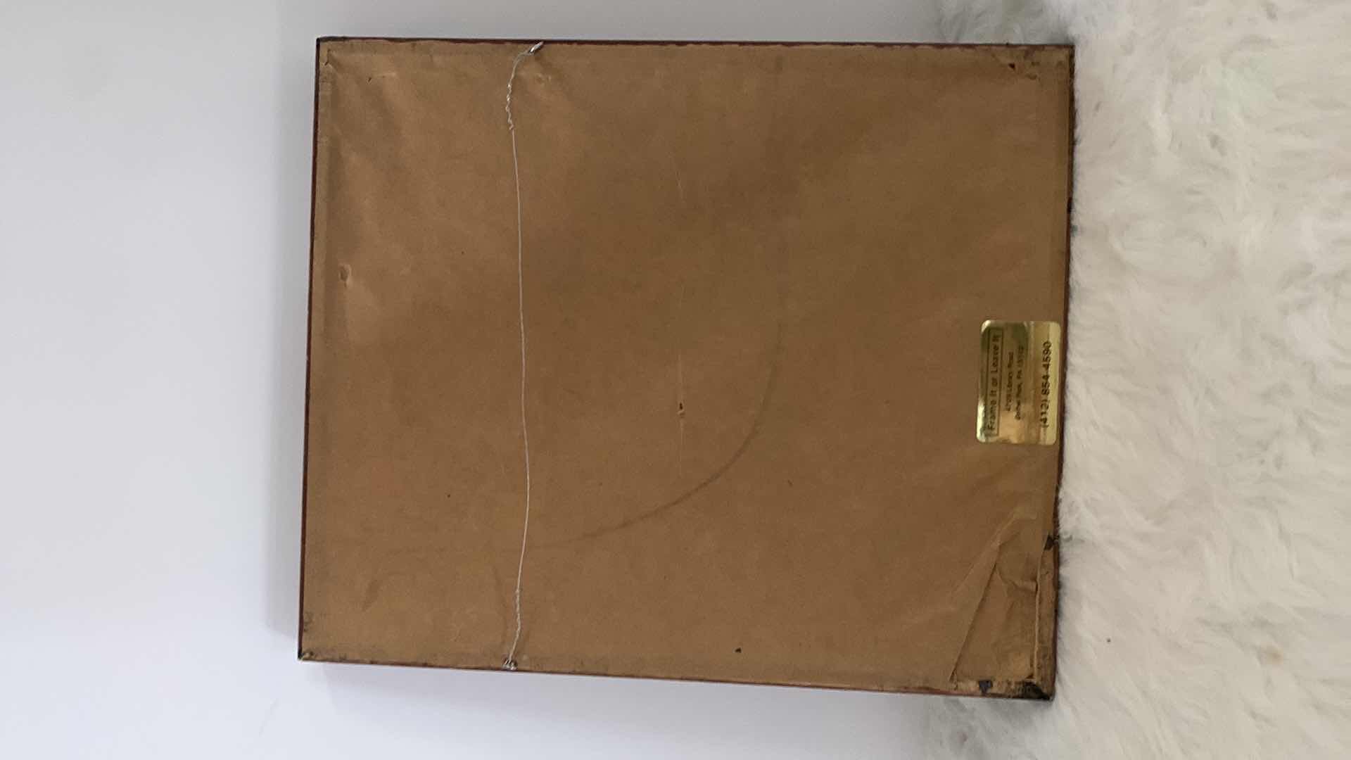 Photo 1 of FRAMED ARTWORK, HAND-PAINTED EGYPTIAN PAPYRUS 10.5” x 13”