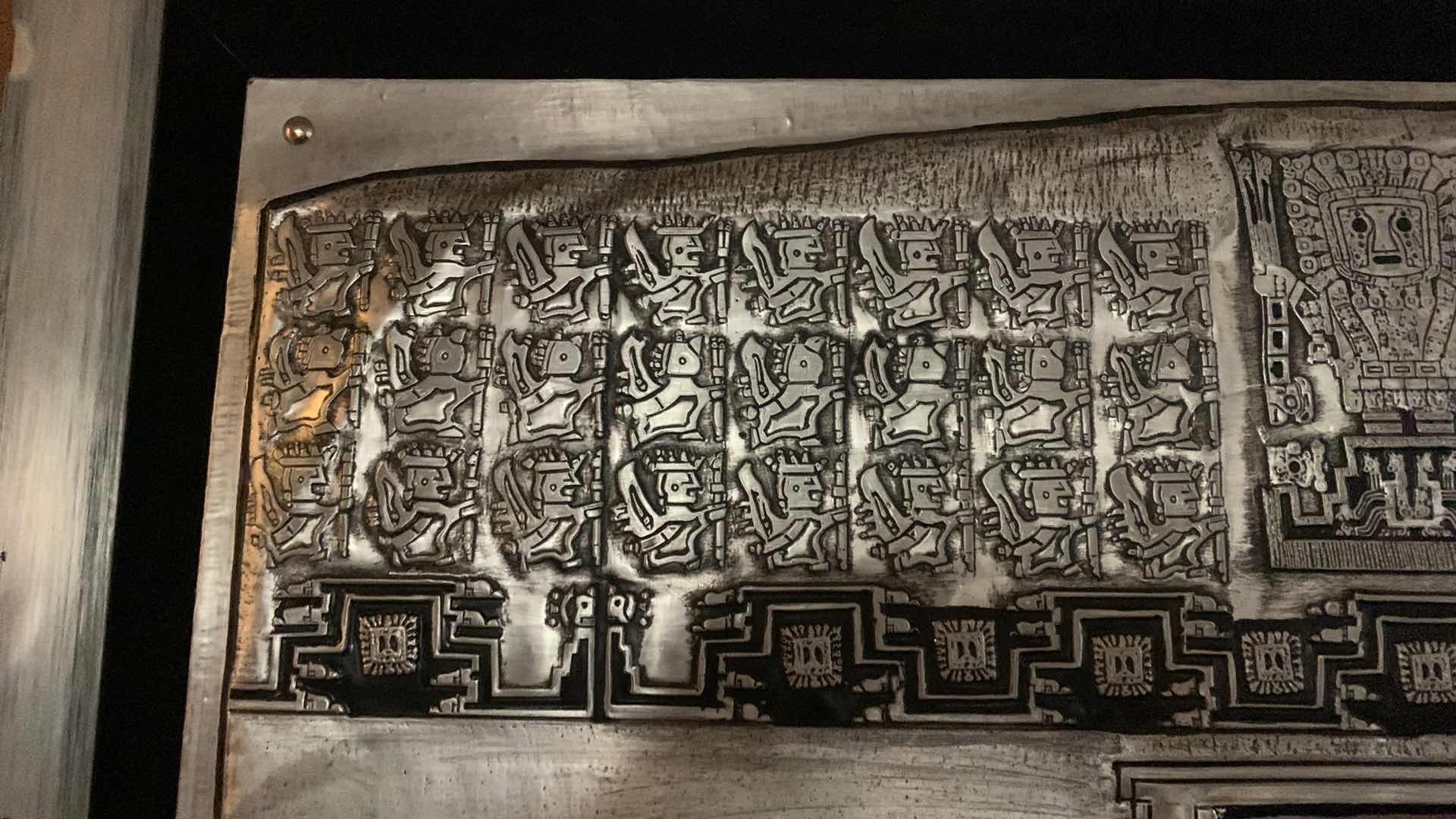 Photo 1 of FRAMED ARTWORK, HEAVY METAL ON BLACK FELT