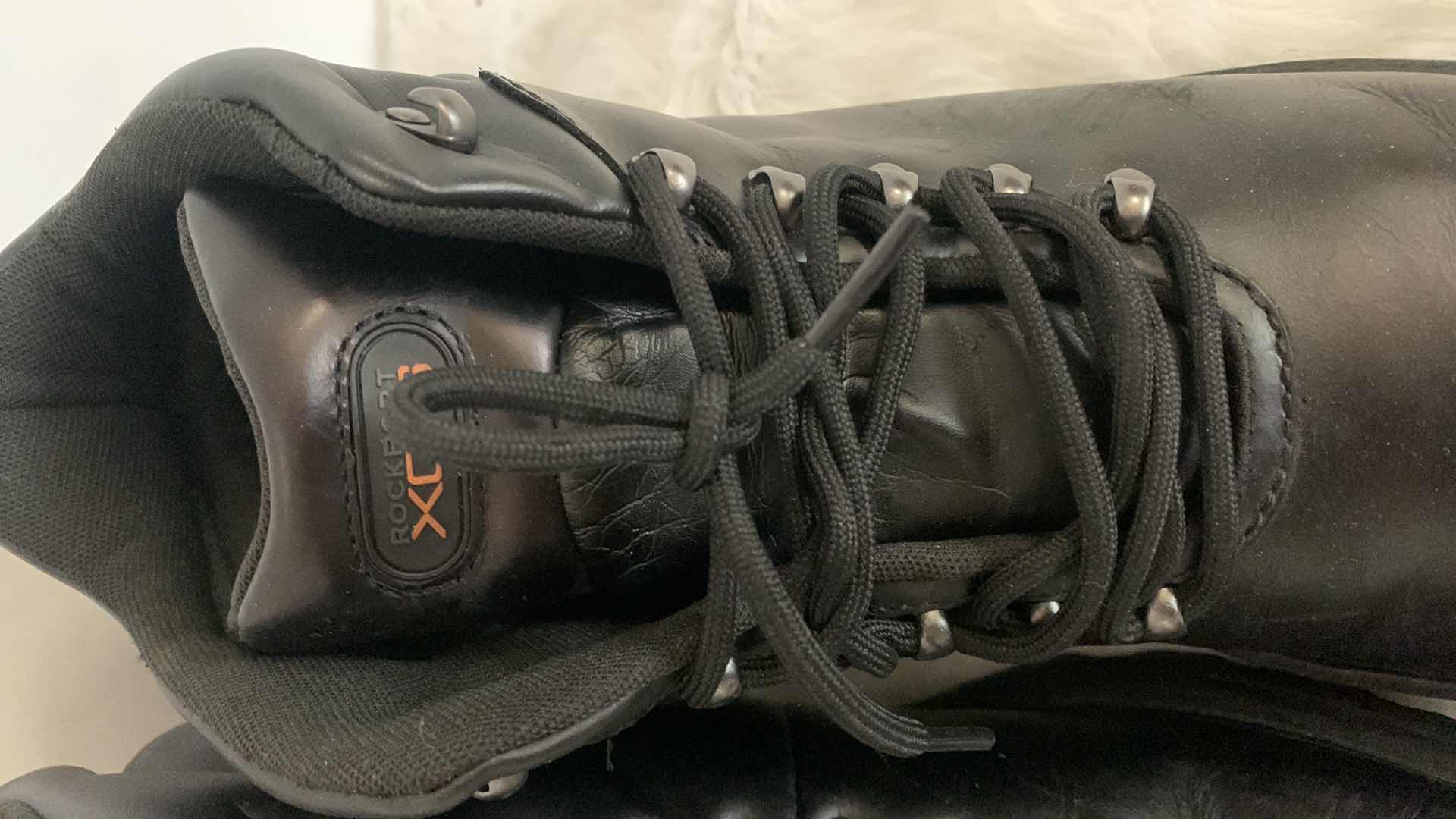 Photo 3 of MENS SIZE 14 ROCKPORT XCS BLACK BOOTS W DR SCHOLLS SOLES