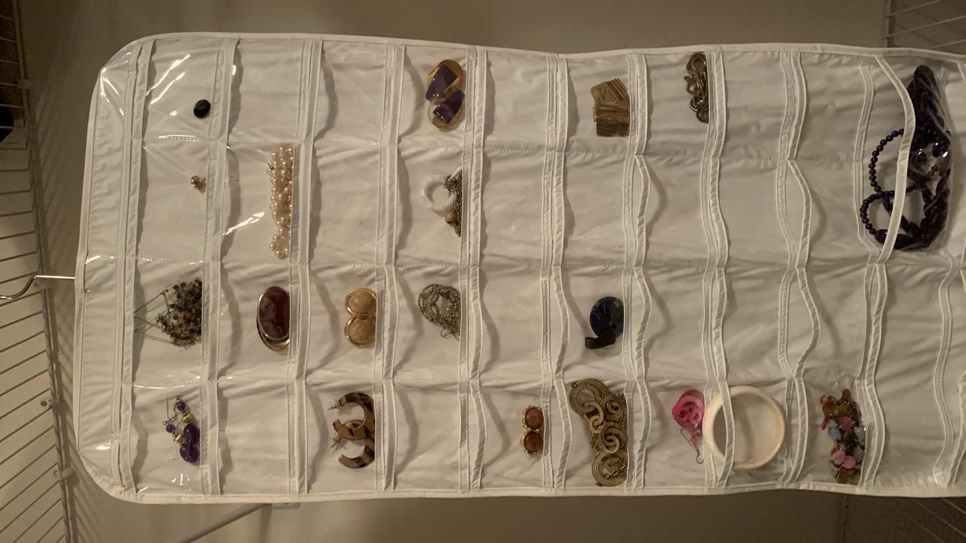 Photo 1 of DOUBLE SIDED JEWELRY HANGER W COSTUME JEWELRY