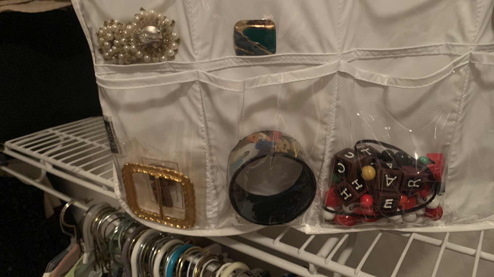 Photo 1 of DOUBLE SIDED JEWELRY HANGER W COSTUME JEWELRY