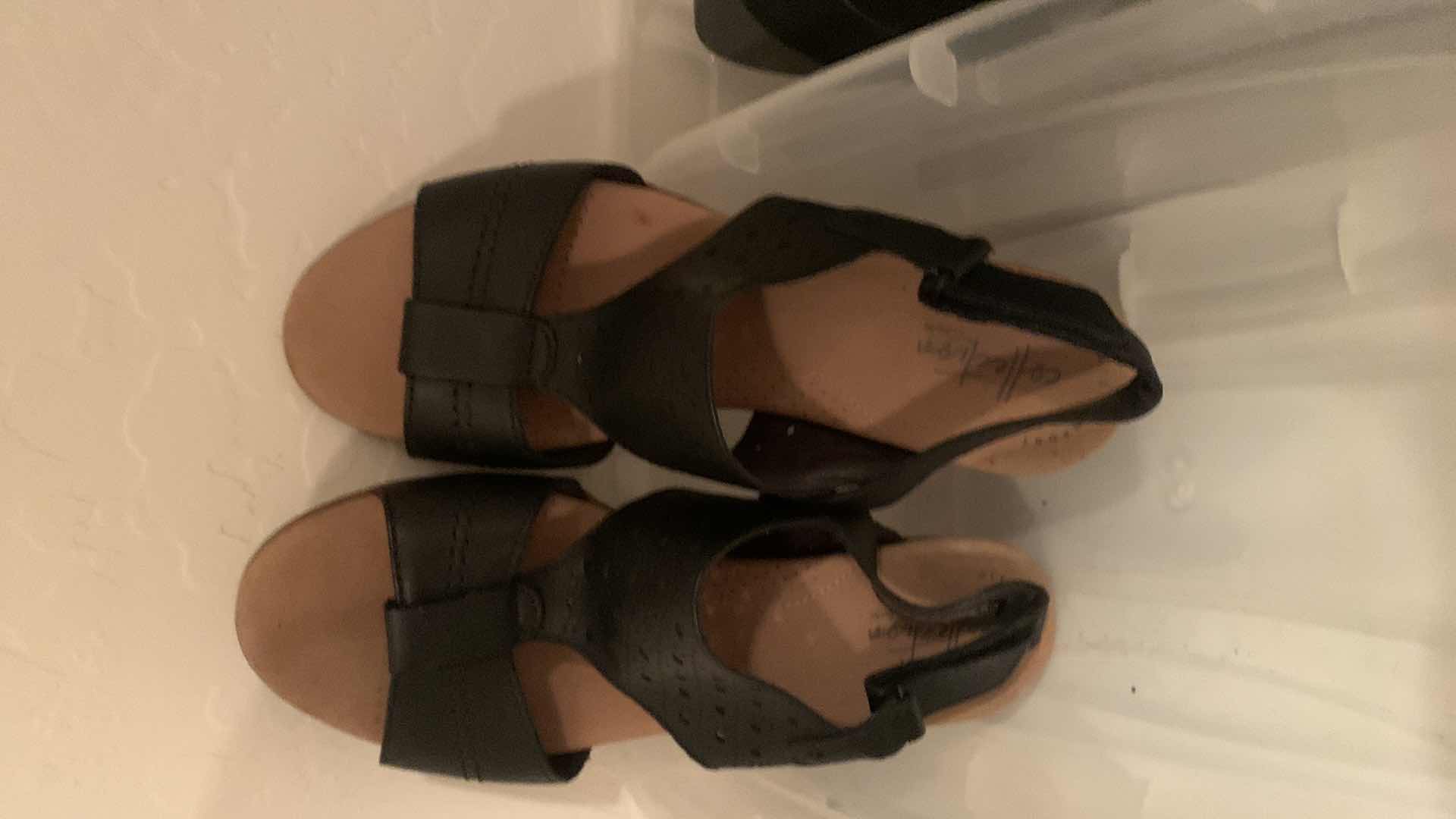 Photo 1 of 5 PAIRS WOMENS SHOES IN TOTES SIZE 8.5