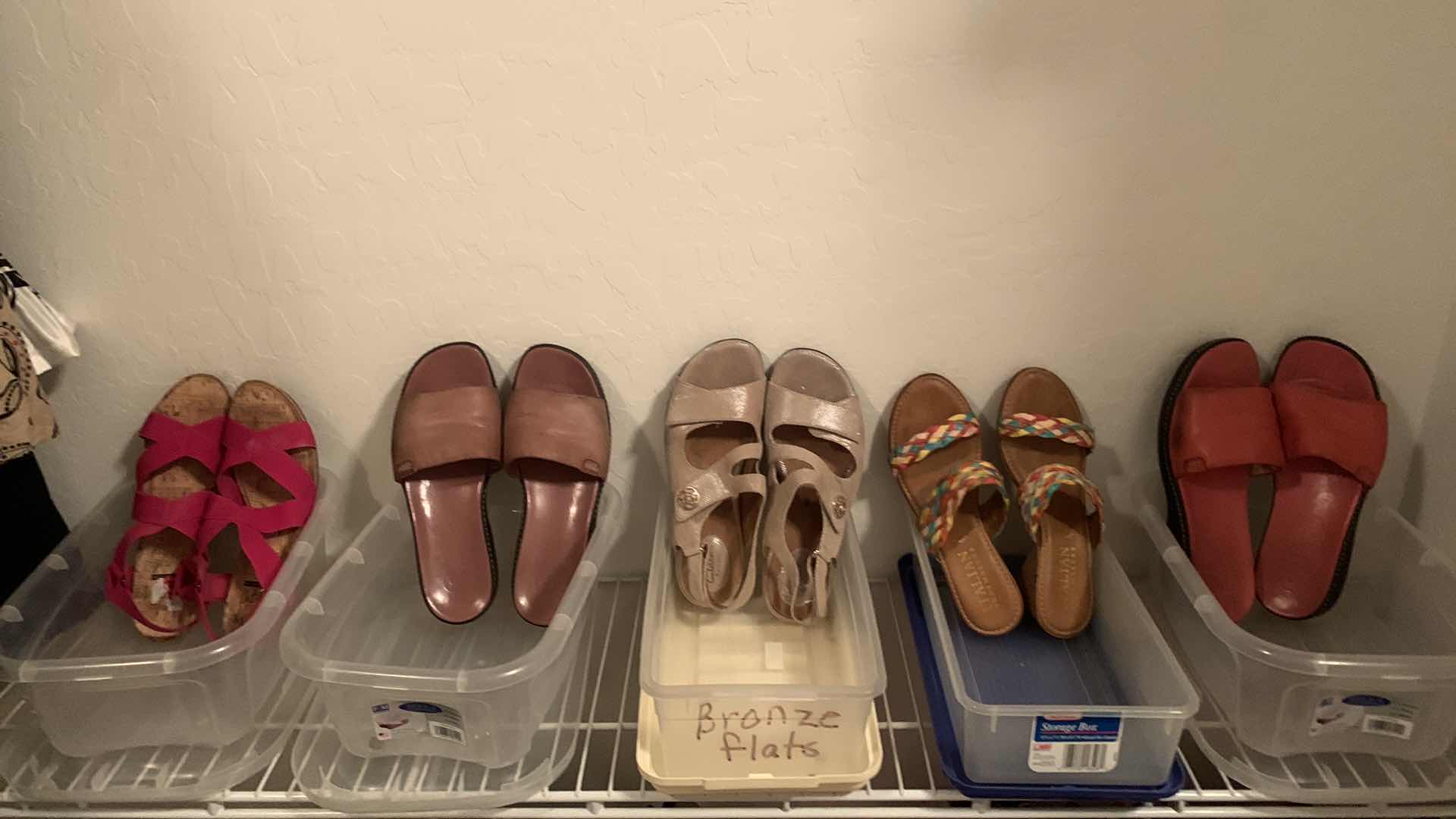 Photo 1 of 5 PAIRS WOMENS SHOES IN TOTES SIZE 8.5