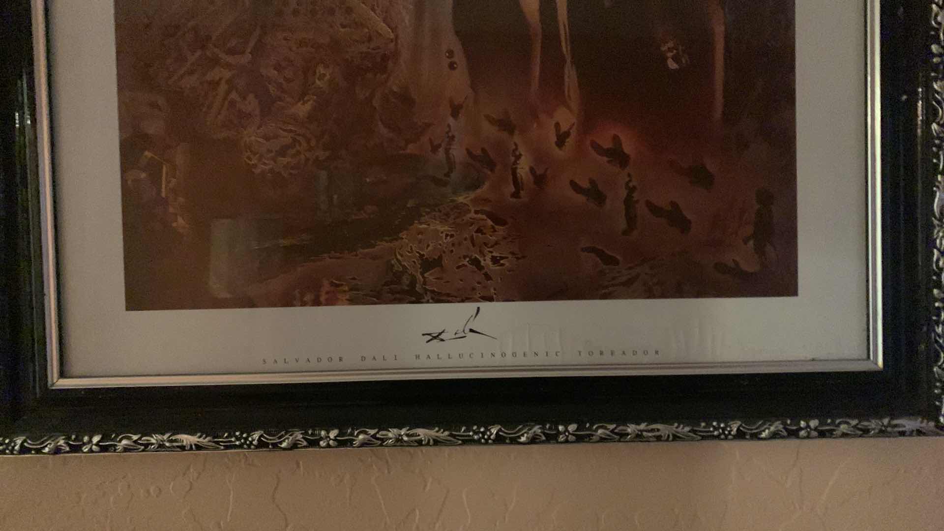 Photo 1 of ARTWORK FRAMED SALVADOR DALI HALLUCINOGENIC TOREADOR 25” x 31”