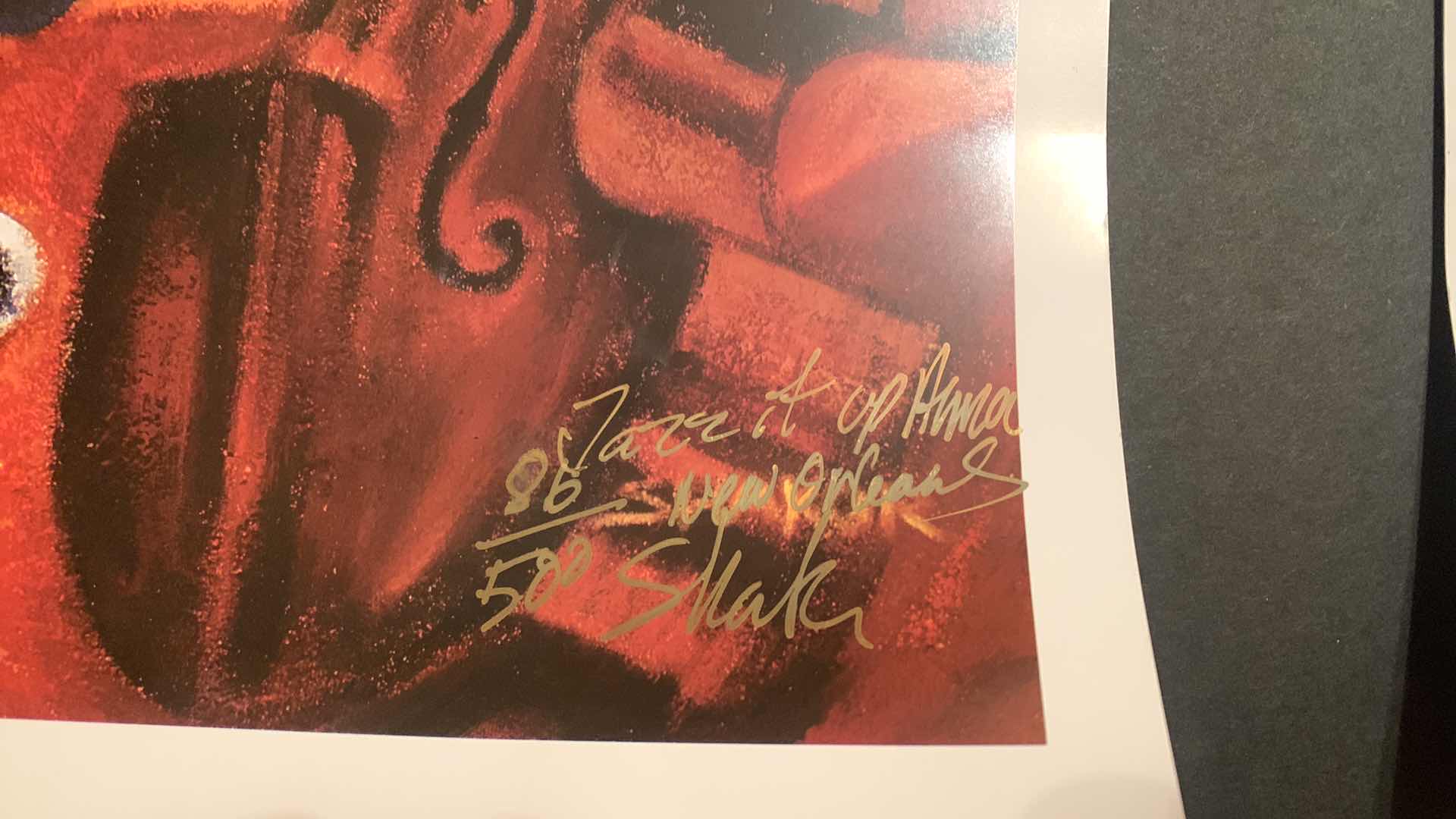 Photo 1 of ARTWORK BLACK STAR PRODUCTIONS JAZZ LINE  I and II SIGNED AND NUMBERED 12” x 18”