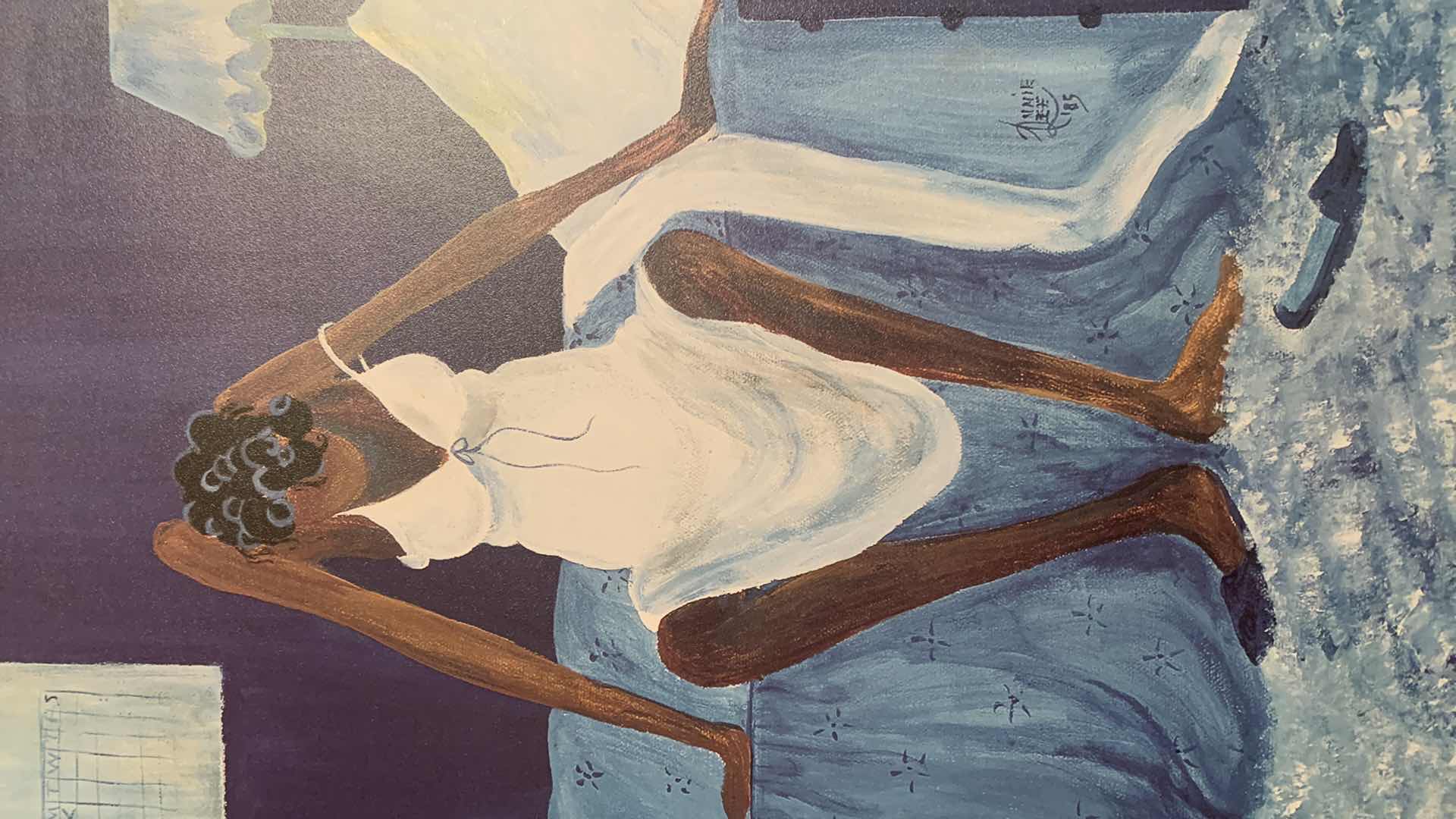 Photo 1 of ARTWORK, VINYL POSTER ANNIE LEE BLUE MONDAY 18” x 24”