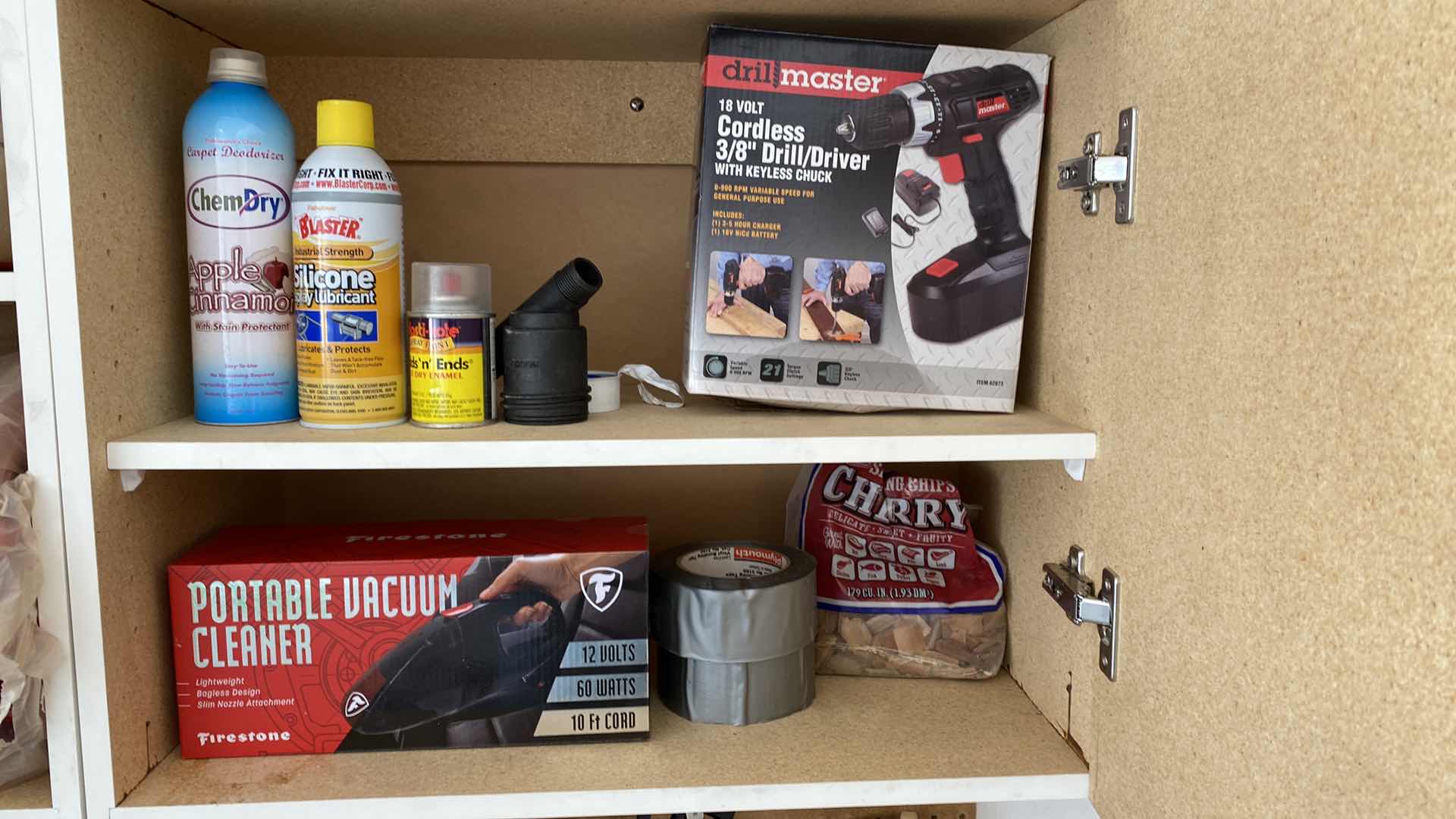 Photo 1 of CONTENTS 2 SHELVES GARAGE CABINET