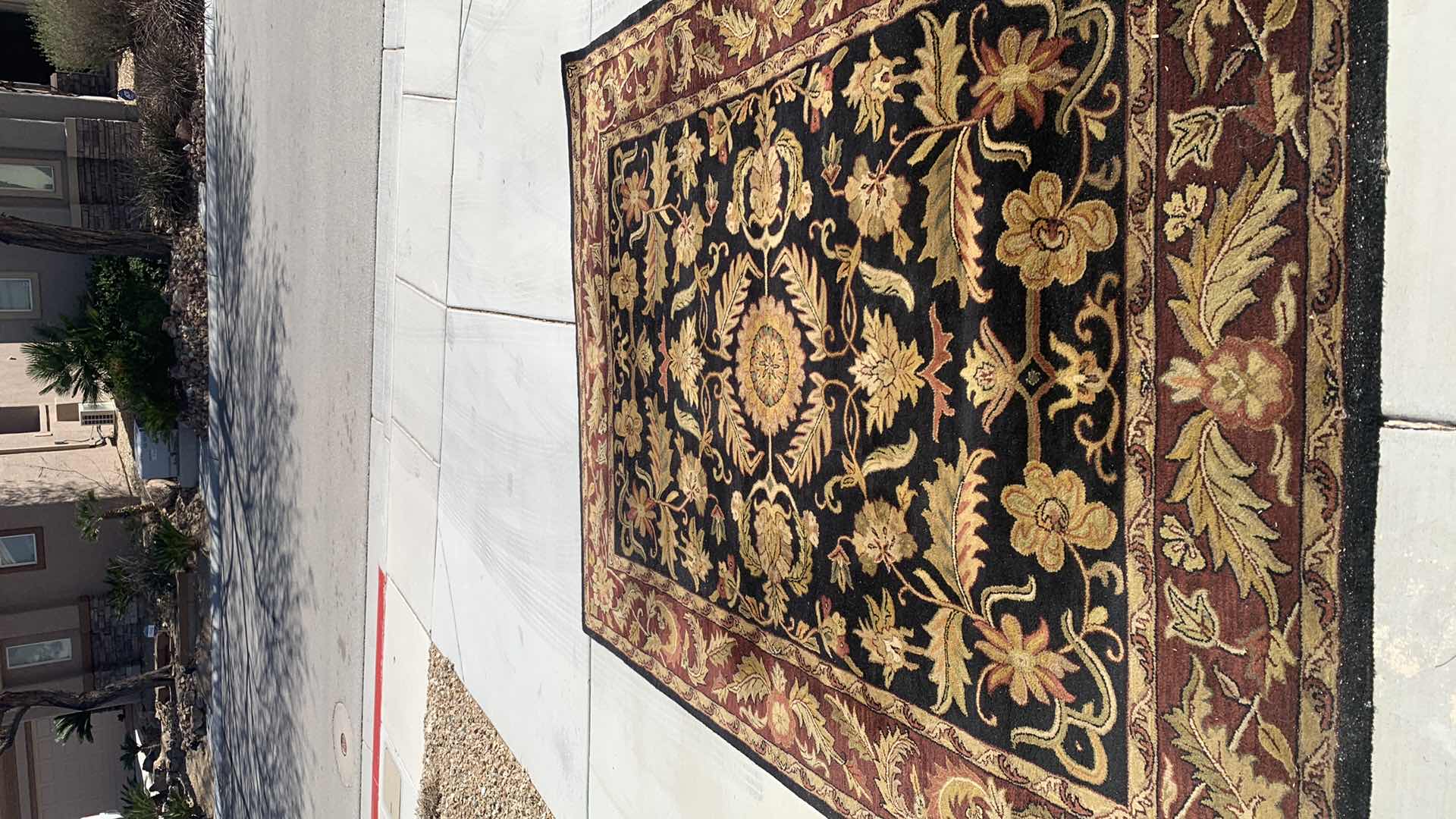 Photo 1 of CLASSIC WOOL COLLECTION 8’ x 11’ BLACK RUST AND GOLD WOOL RUG