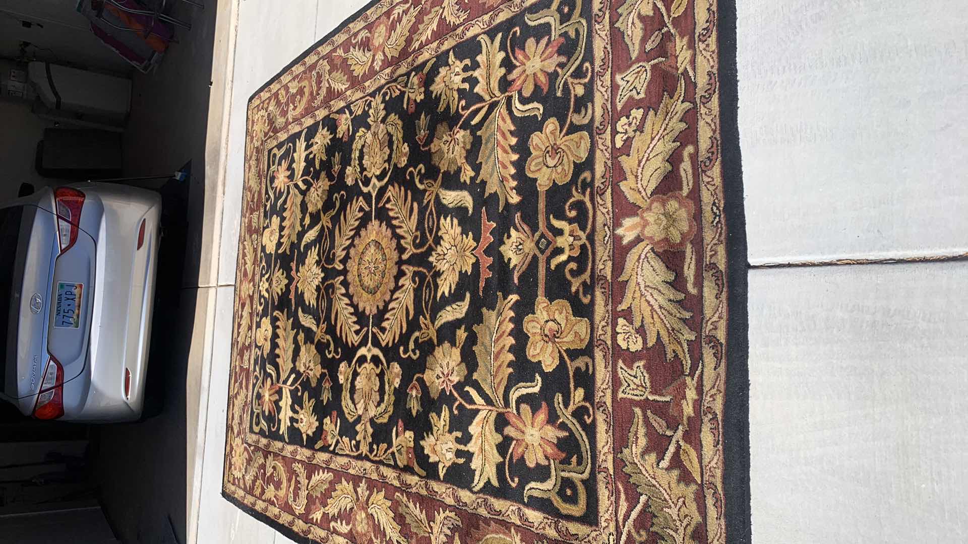Photo 1 of CLASSIC WOOL COLLECTION 8’ x 11’ BLACK RUST AND GOLD WOOL RUG