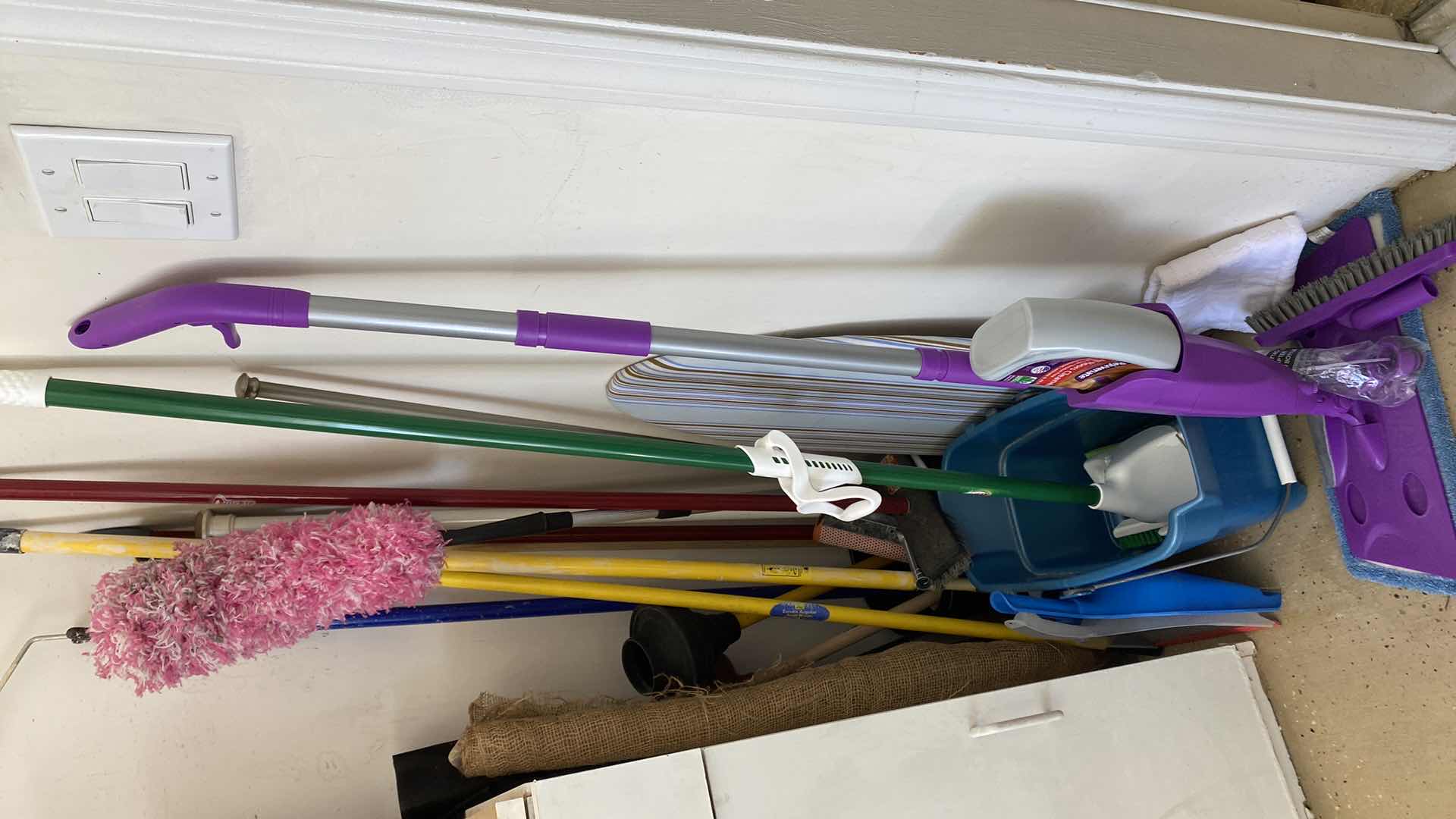 Photo 1 of CLEANING TOOLS, BURLAP AND WEED SCREEN